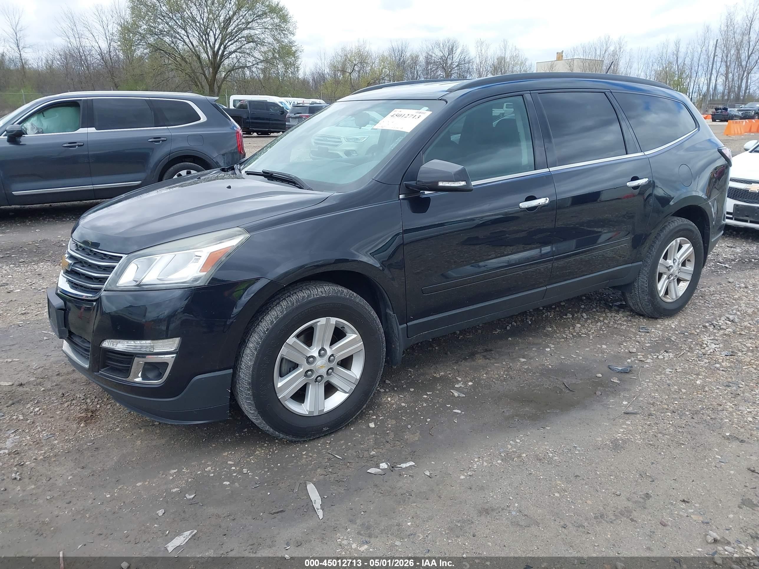 2014 Chevrolet Traverse 1lt Black vin: 1GNKVGKD2EJ314518