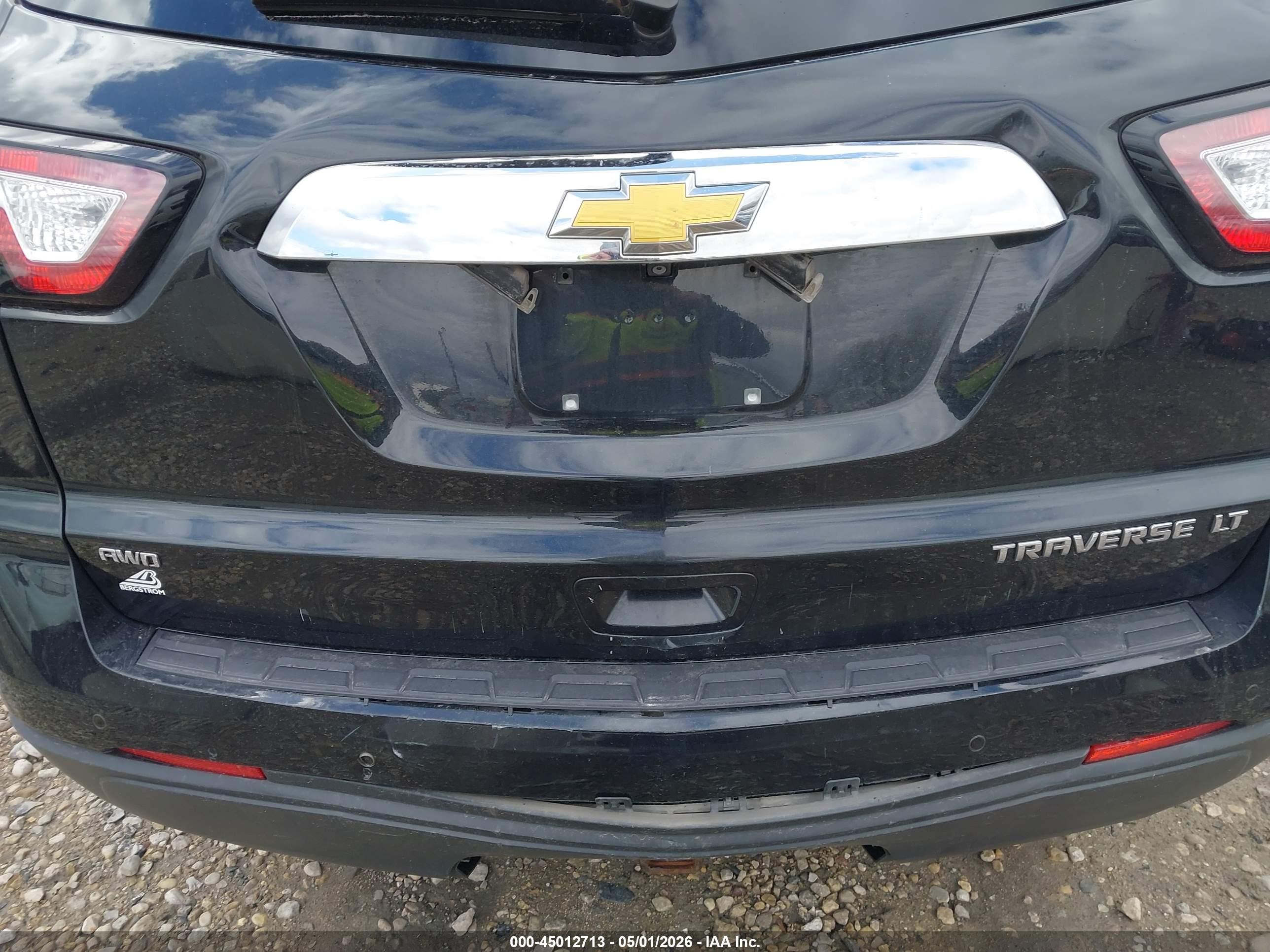 2014 Chevrolet Traverse 1lt Black vin: 1GNKVGKD2EJ314518