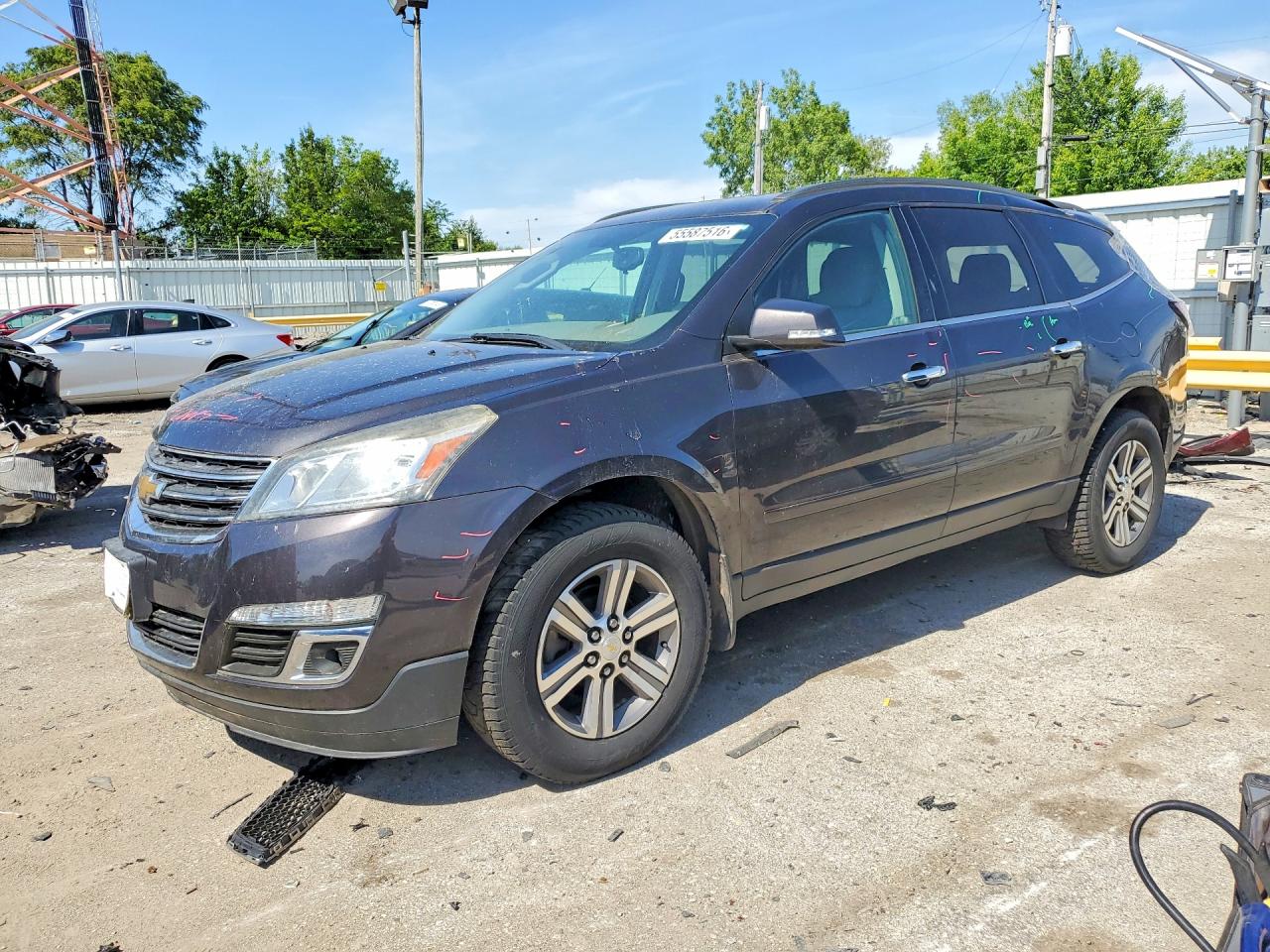 2015 Chevrolet Traverse Lt Gray vin: 1GNKVGKD2FJ300930