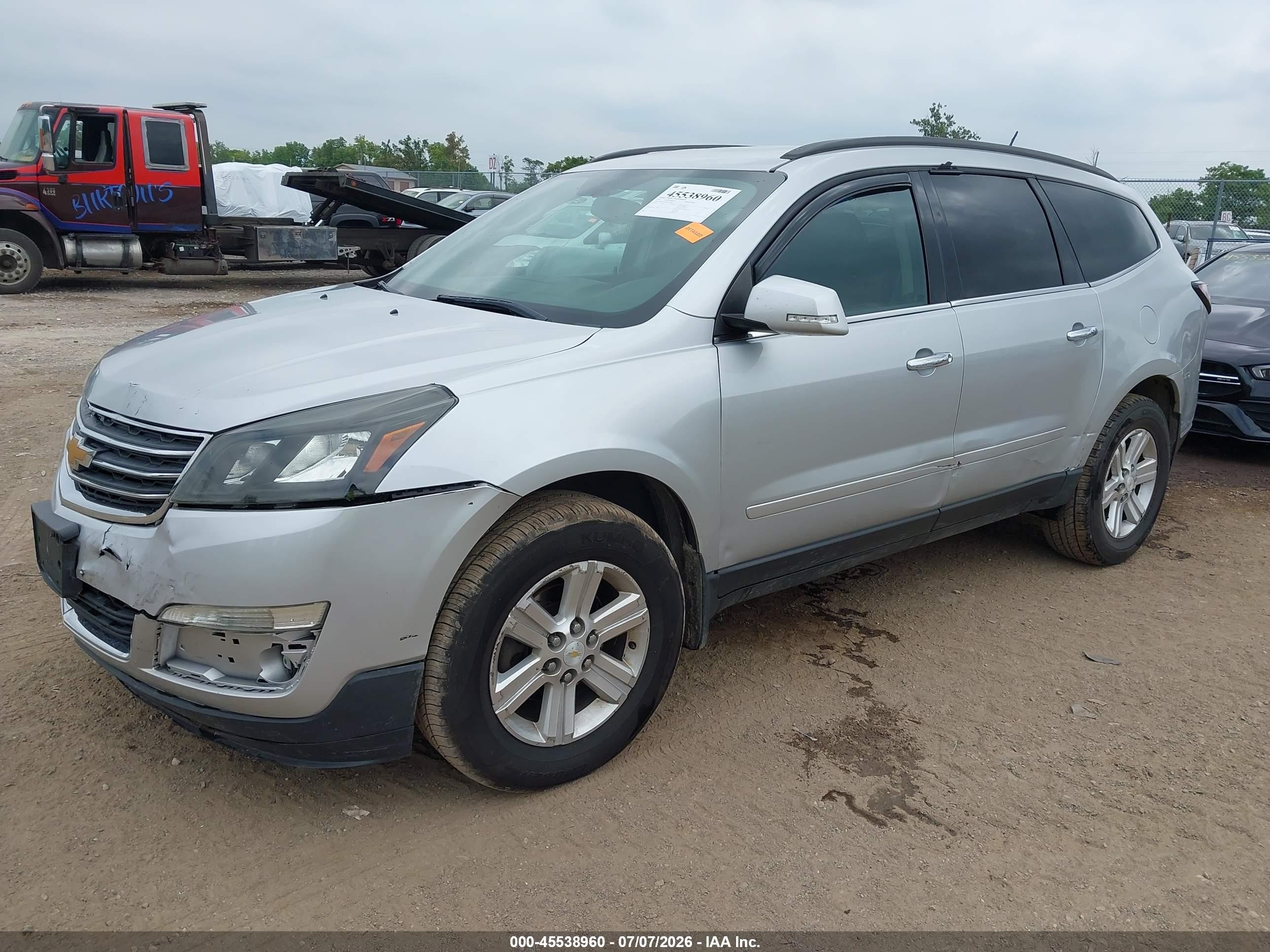 2013 Chevrolet Traverse Lt Silver vin: 1GNKVGKD3DJ194484
