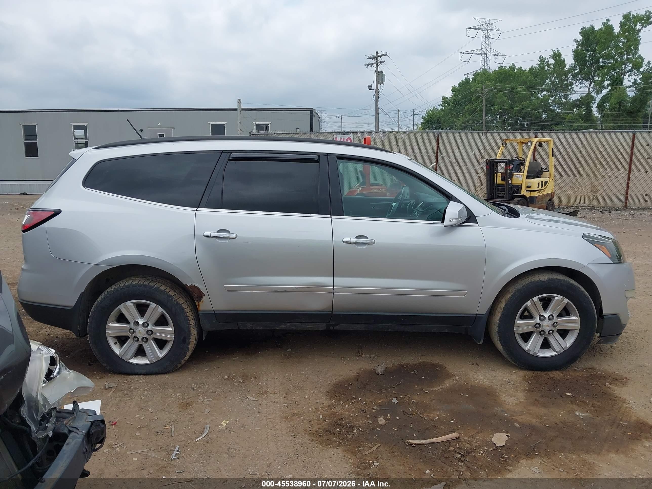 2013 Chevrolet Traverse Lt Silver vin: 1GNKVGKD3DJ194484