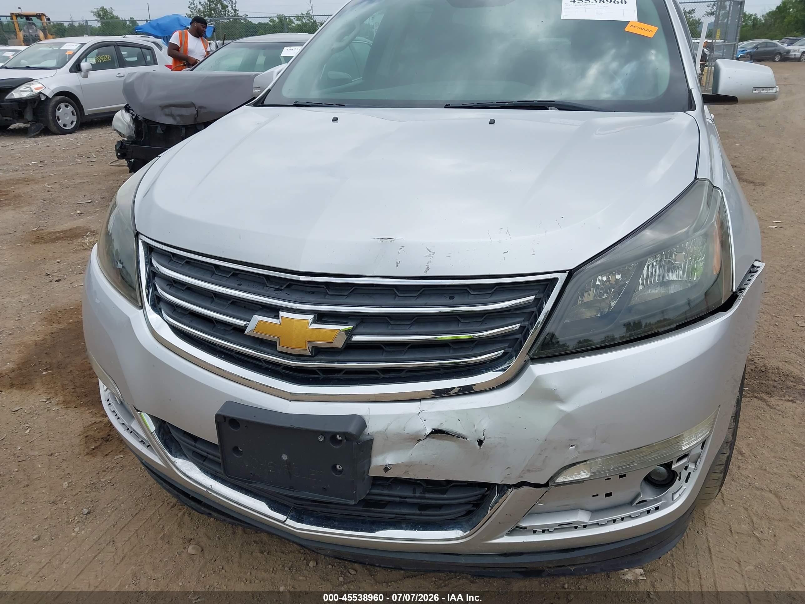 2013 Chevrolet Traverse Lt Silver vin: 1GNKVGKD3DJ194484