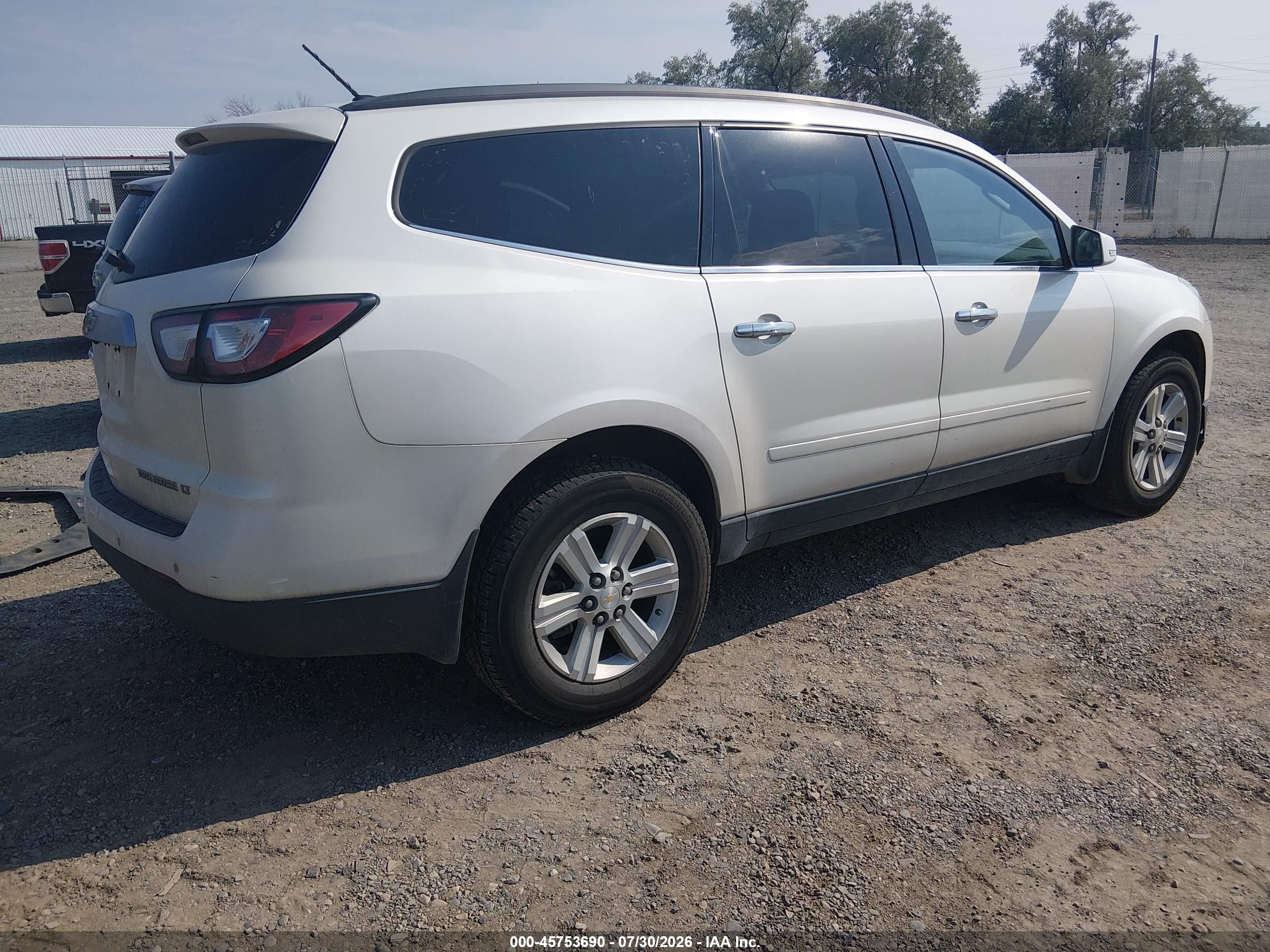 2014 Chevrolet Traverse 1lt White vin: 1GNKVGKD3EJ241188