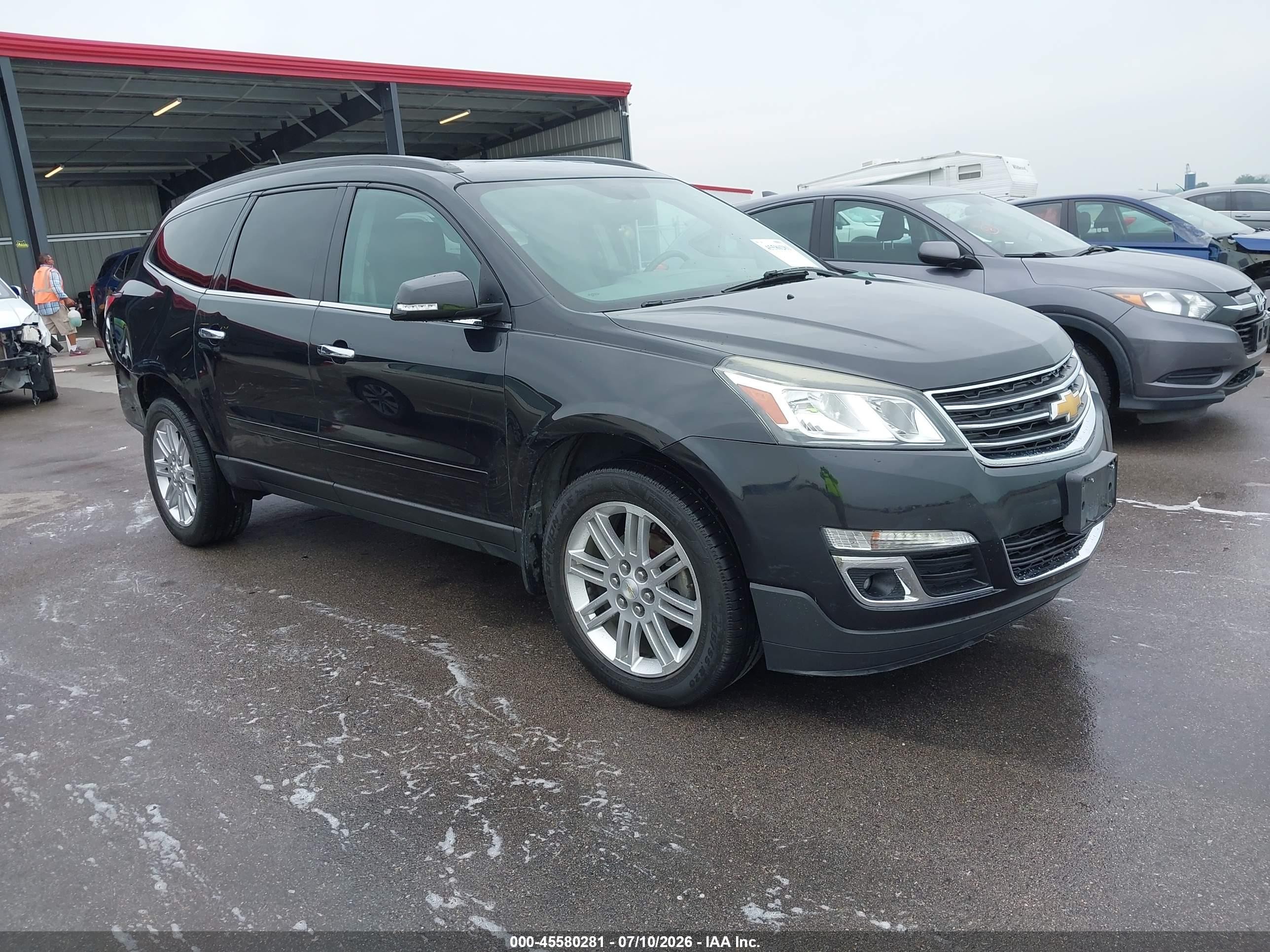 2014 Chevrolet Traverse 1lt Черный vin: 1GNKVGKD3EJ293940