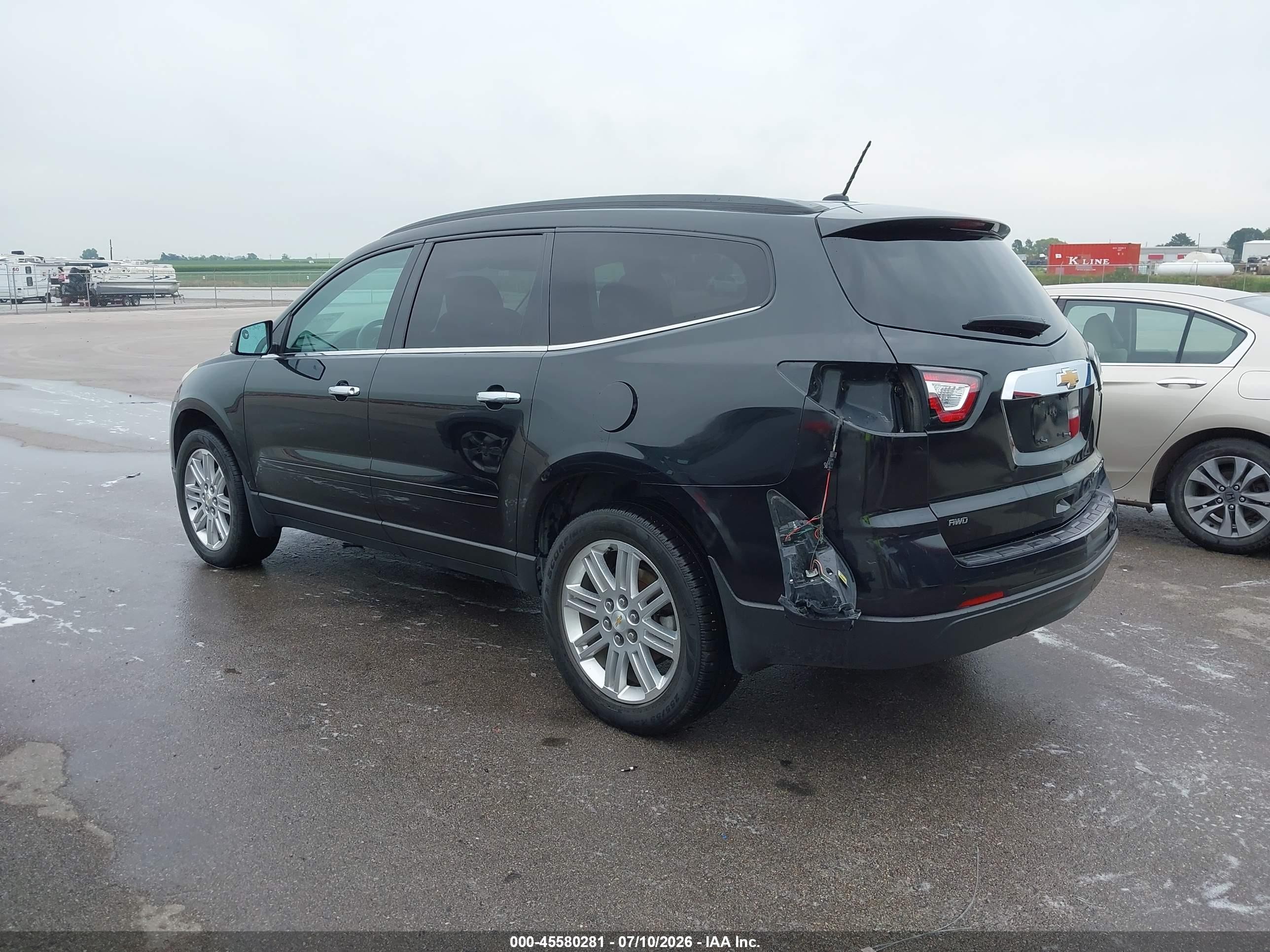 2014 Chevrolet Traverse 1lt Black vin: 1GNKVGKD3EJ293940
