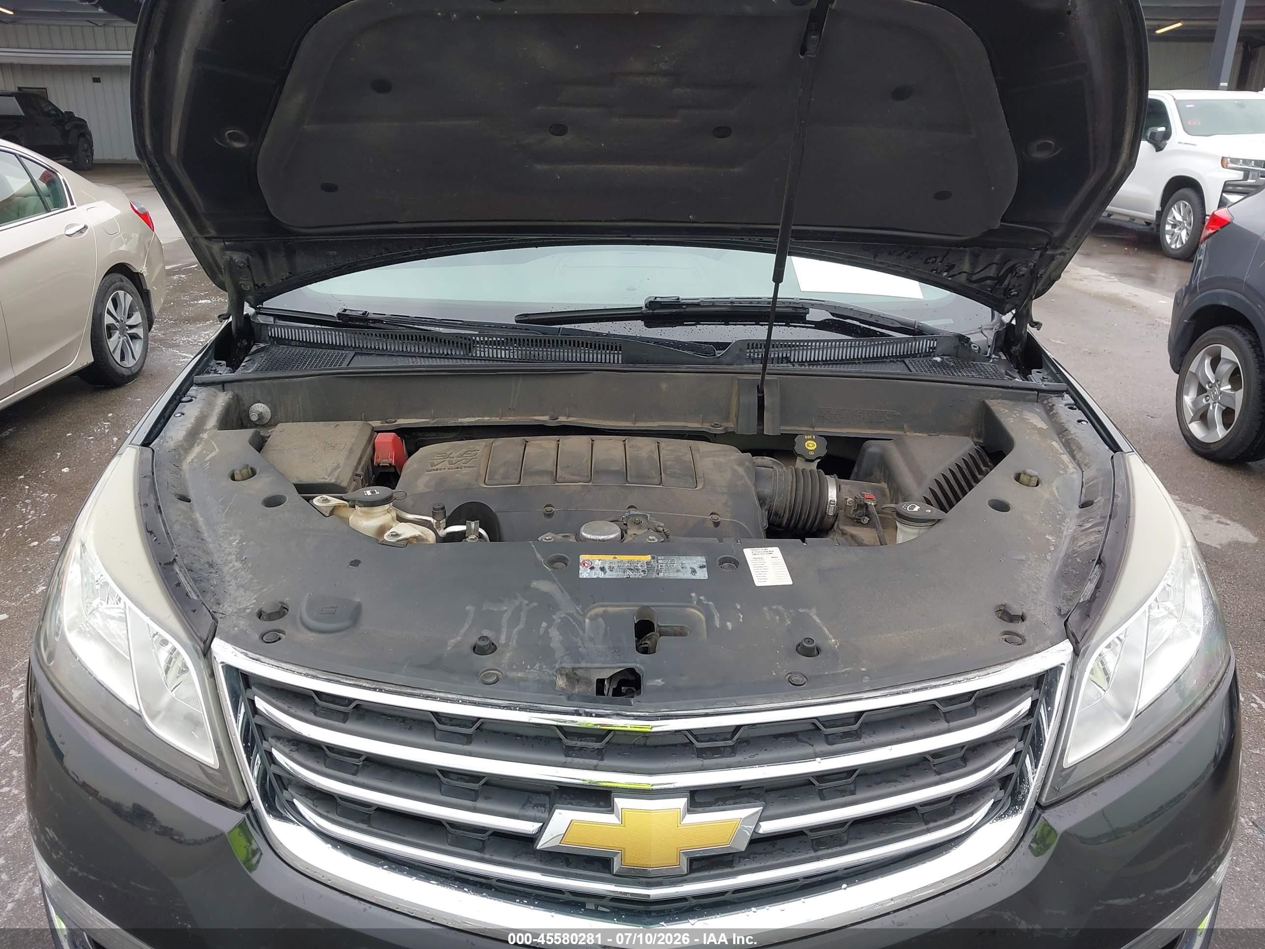 2014 Chevrolet Traverse 1lt Black vin: 1GNKVGKD3EJ293940