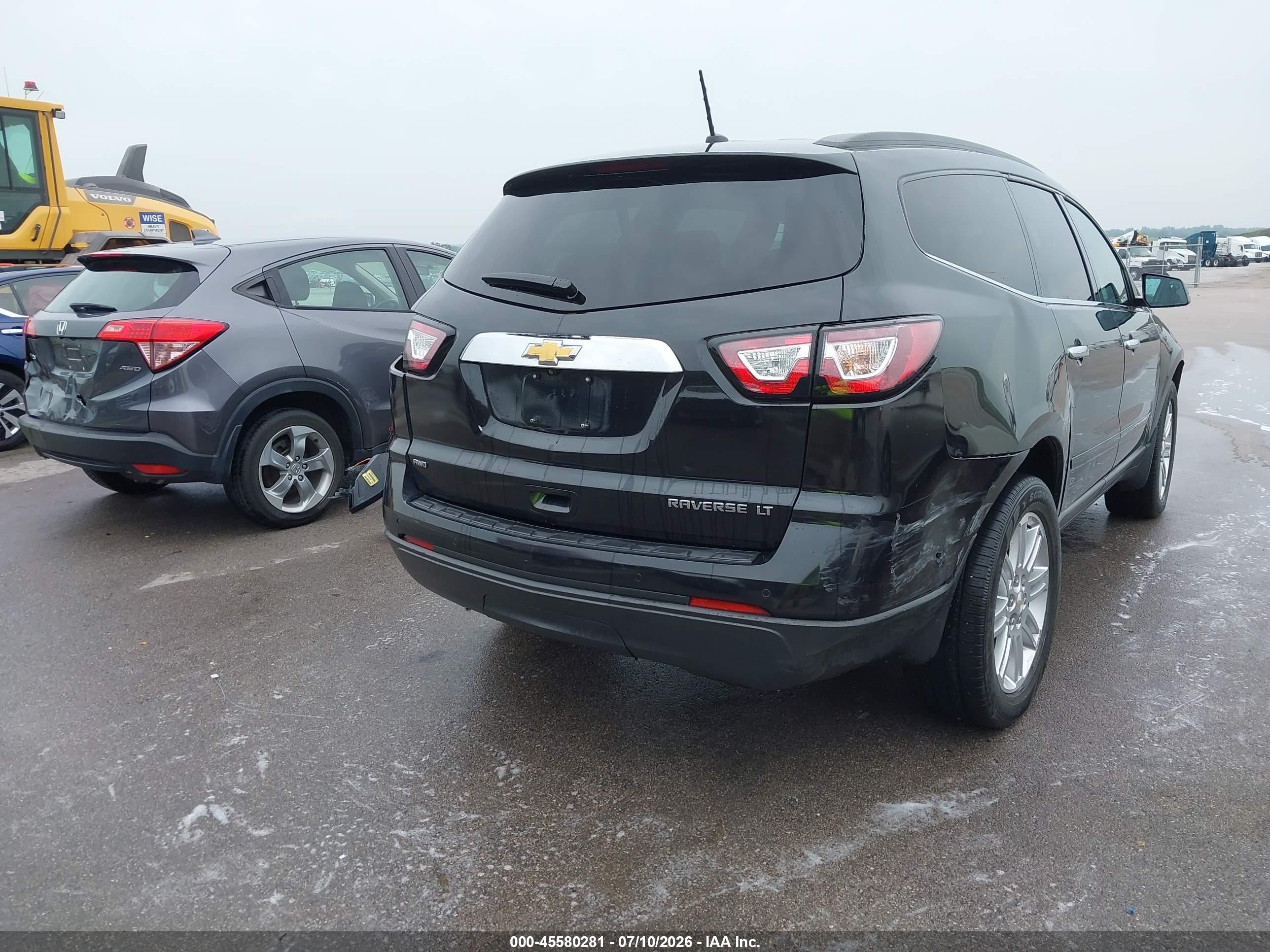 2014 Chevrolet Traverse 1lt Black vin: 1GNKVGKD3EJ293940