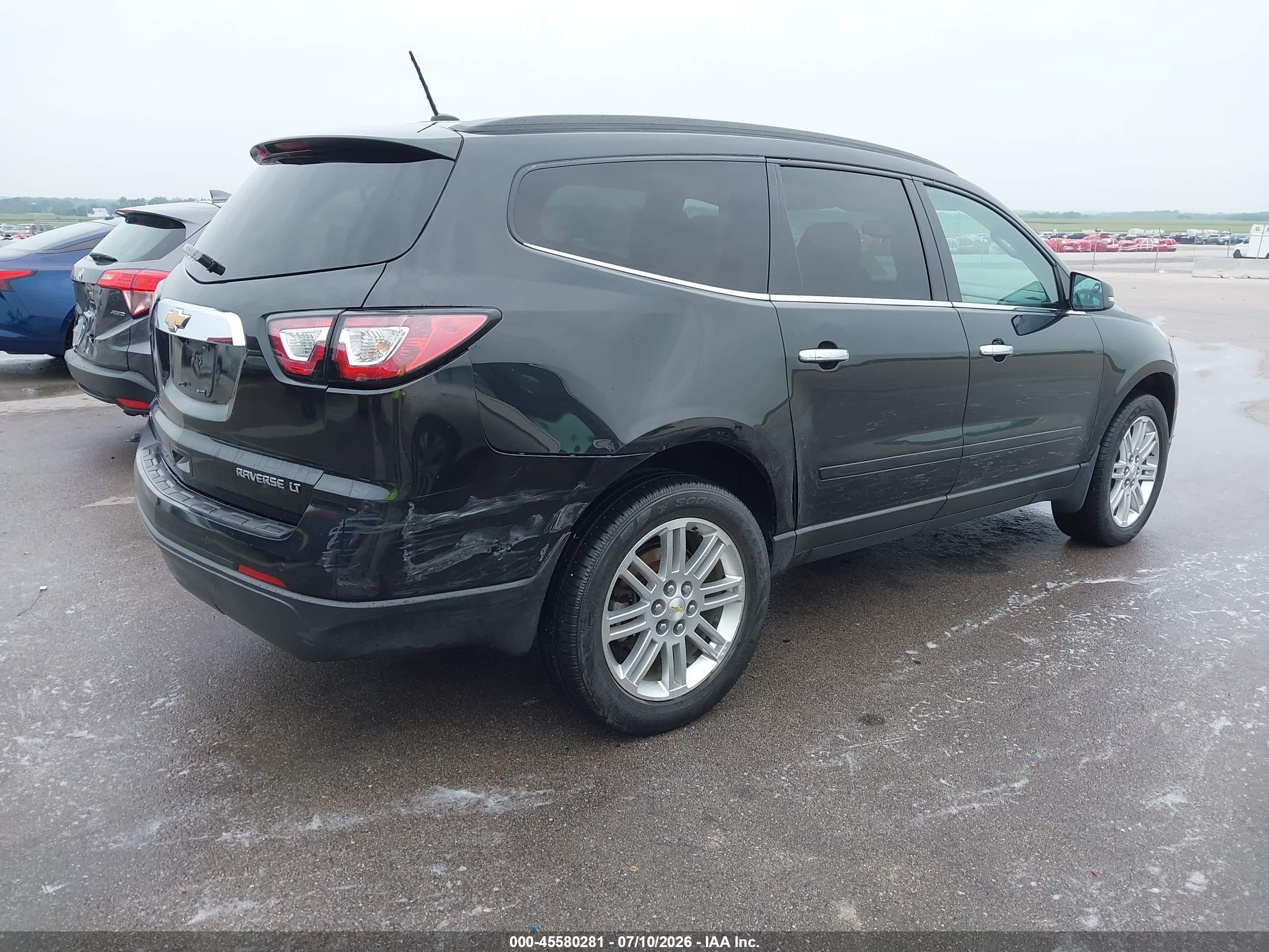 2014 Chevrolet Traverse 1lt Black vin: 1GNKVGKD3EJ293940