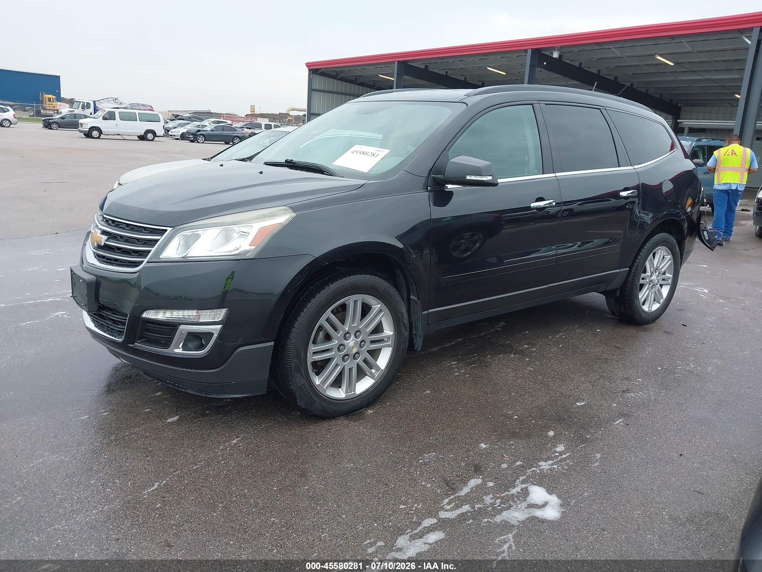 2014 Chevrolet Traverse 1lt Black vin: 1GNKVGKD3EJ293940