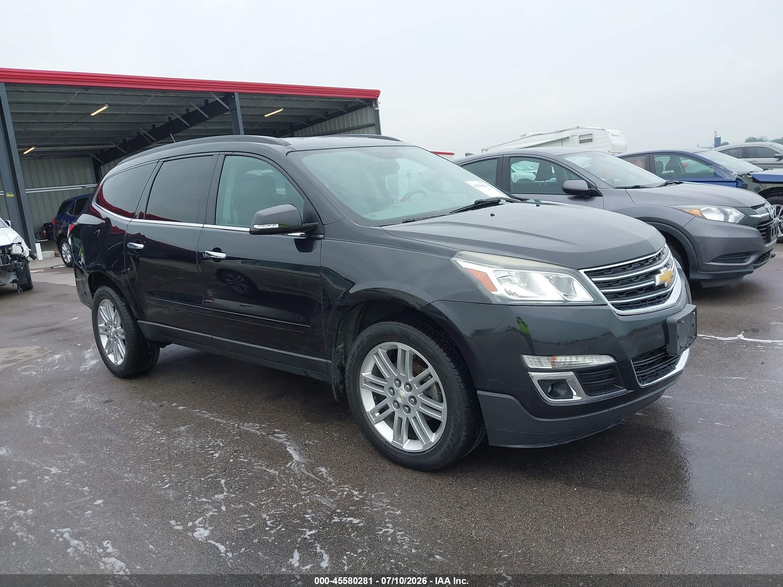 2014 Chevrolet Traverse 1lt Black vin: 1GNKVGKD3EJ293940