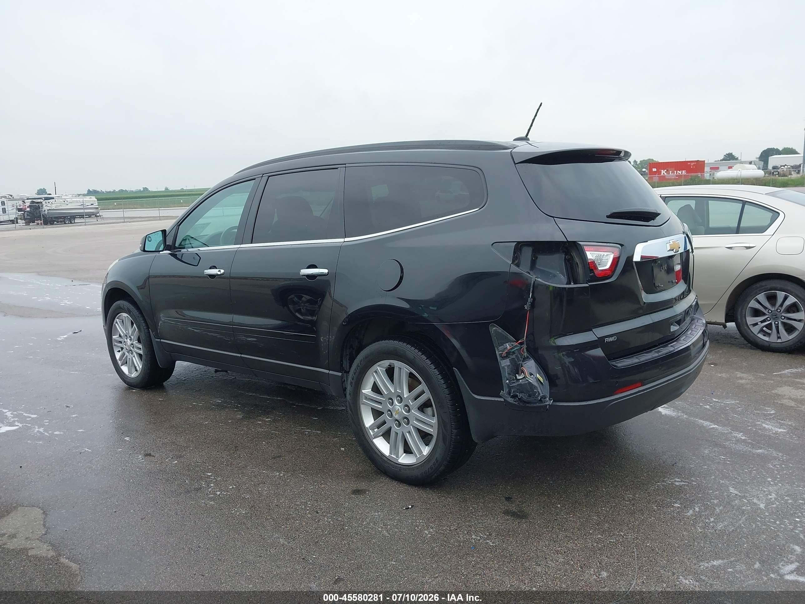 2014 Chevrolet Traverse 1lt Black vin: 1GNKVGKD3EJ293940