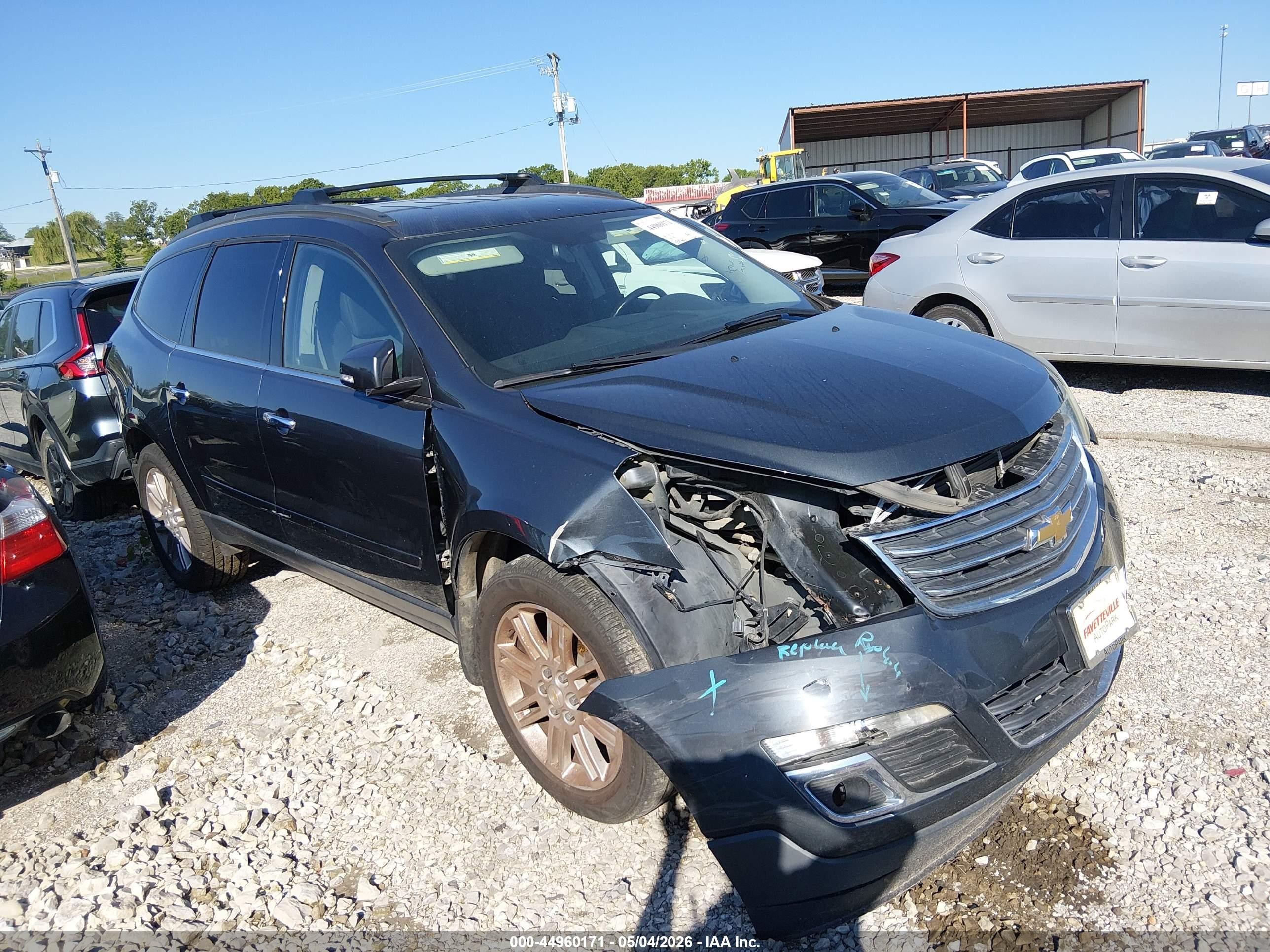 2014 Chevrolet Traverse 1lt Gray vin: 1GNKVGKD3EJ308811