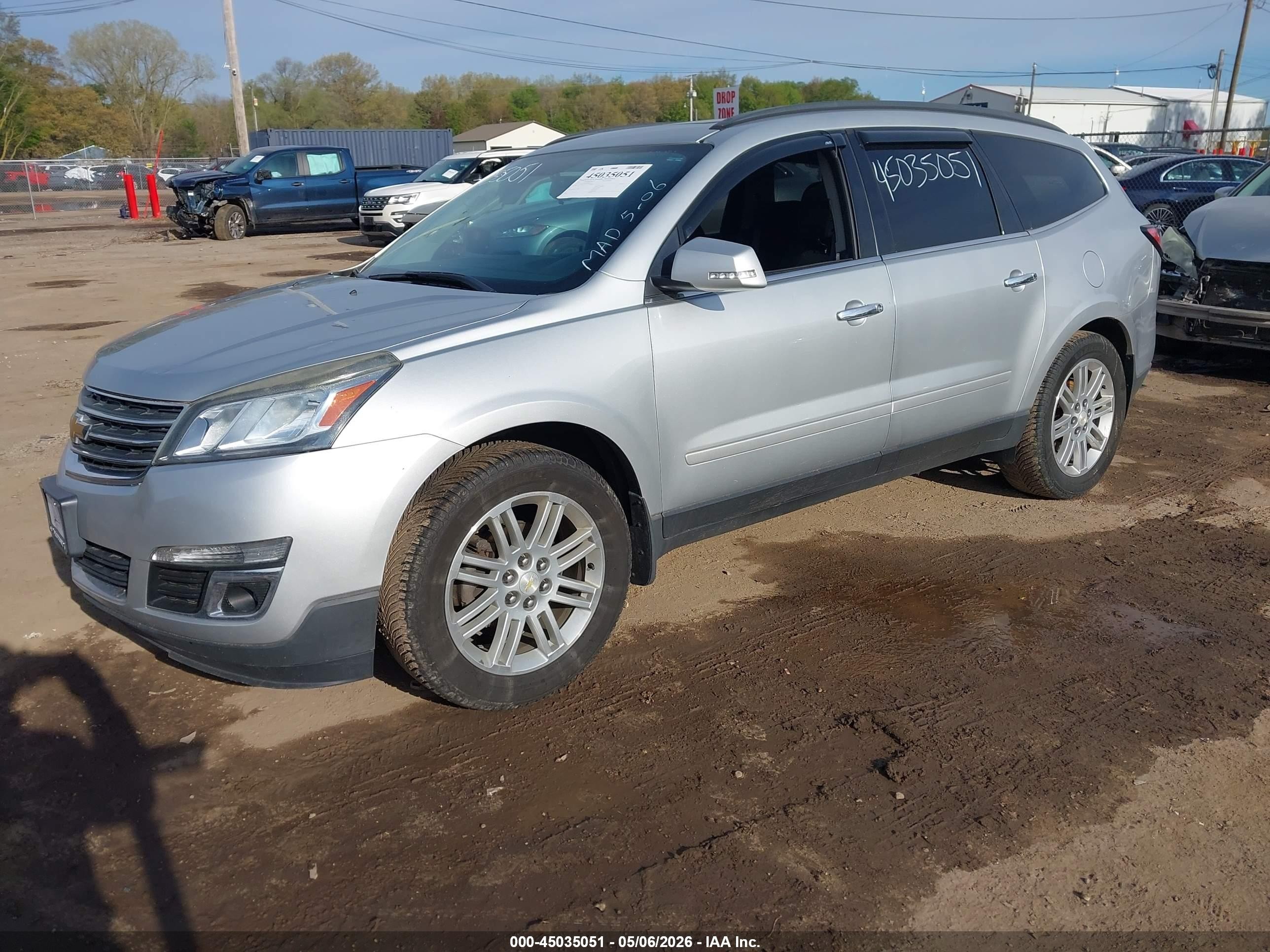 2015 Chevrolet Traverse 1lt Silver vin: 1GNKVGKD3FJ190163