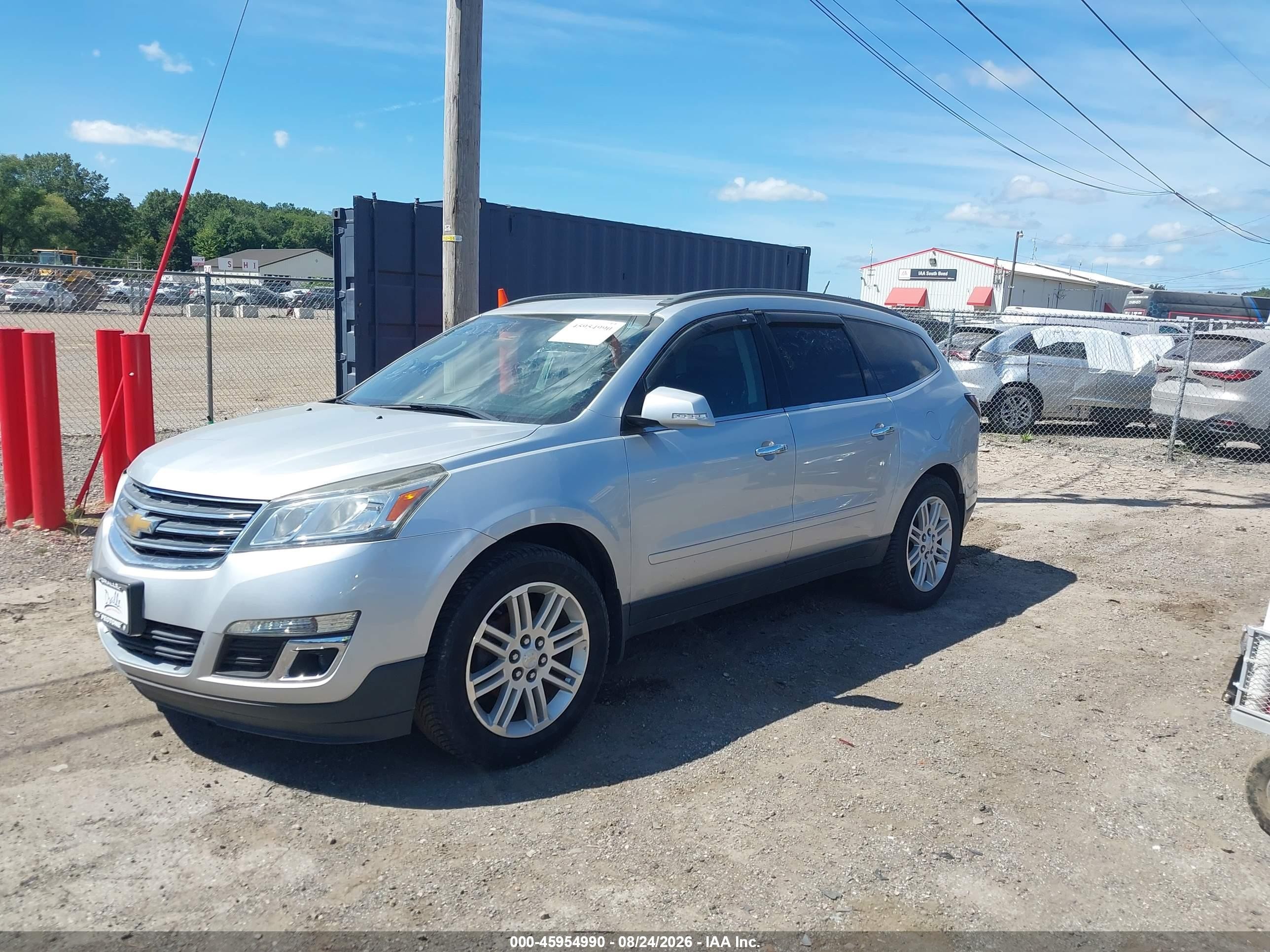 2015 Chevrolet Traverse 1lt Silver vin: 1GNKVGKD3FJ190163