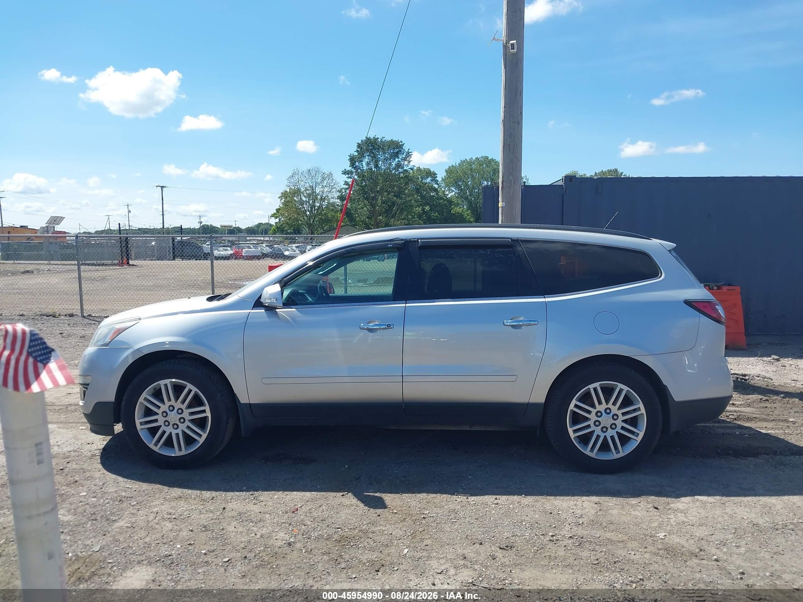 2015 Chevrolet Traverse 1lt Silver vin: 1GNKVGKD3FJ190163