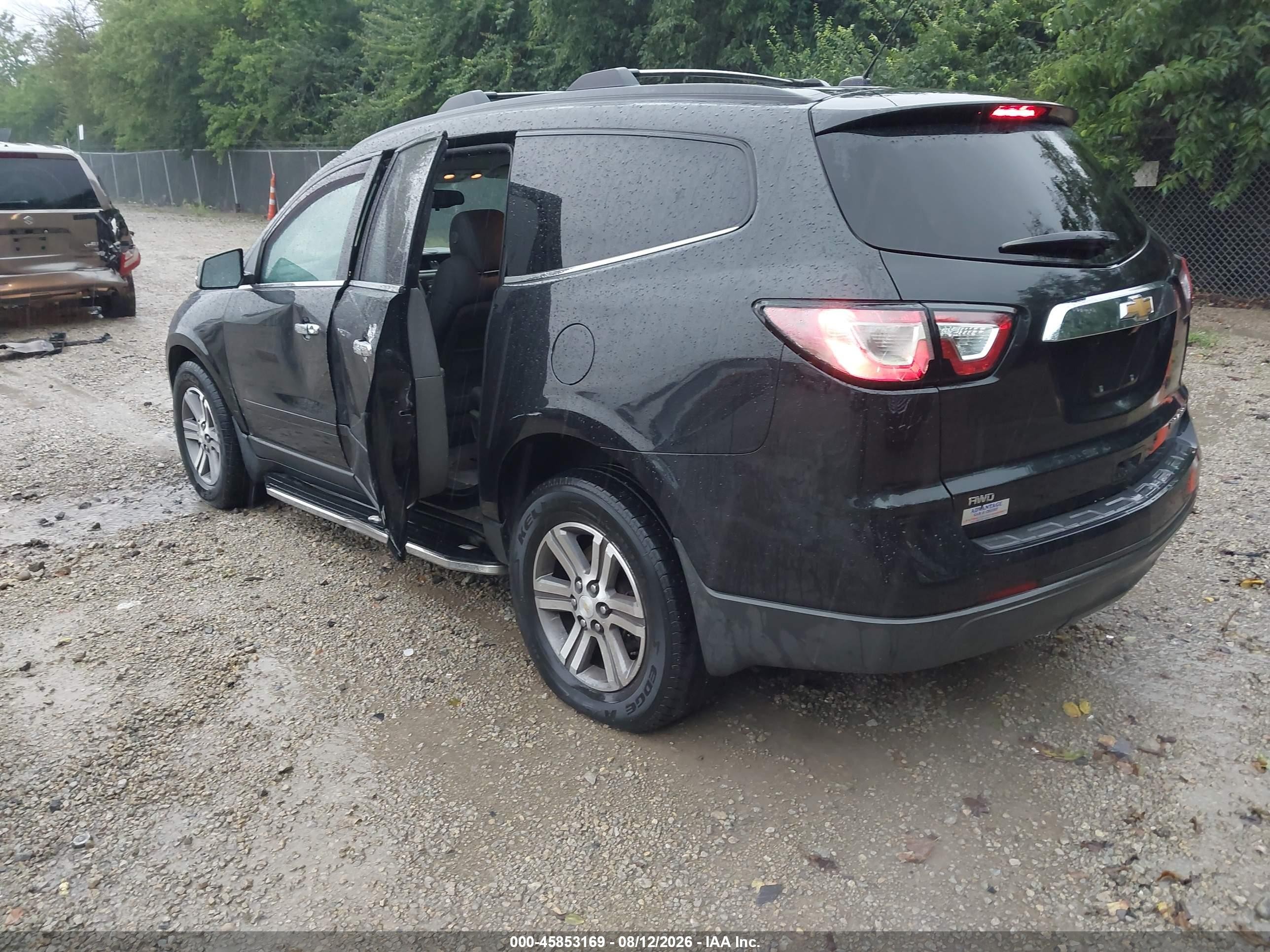 2015 Chevrolet Traverse Lt Black vin: 1GNKVGKD3FJ290327