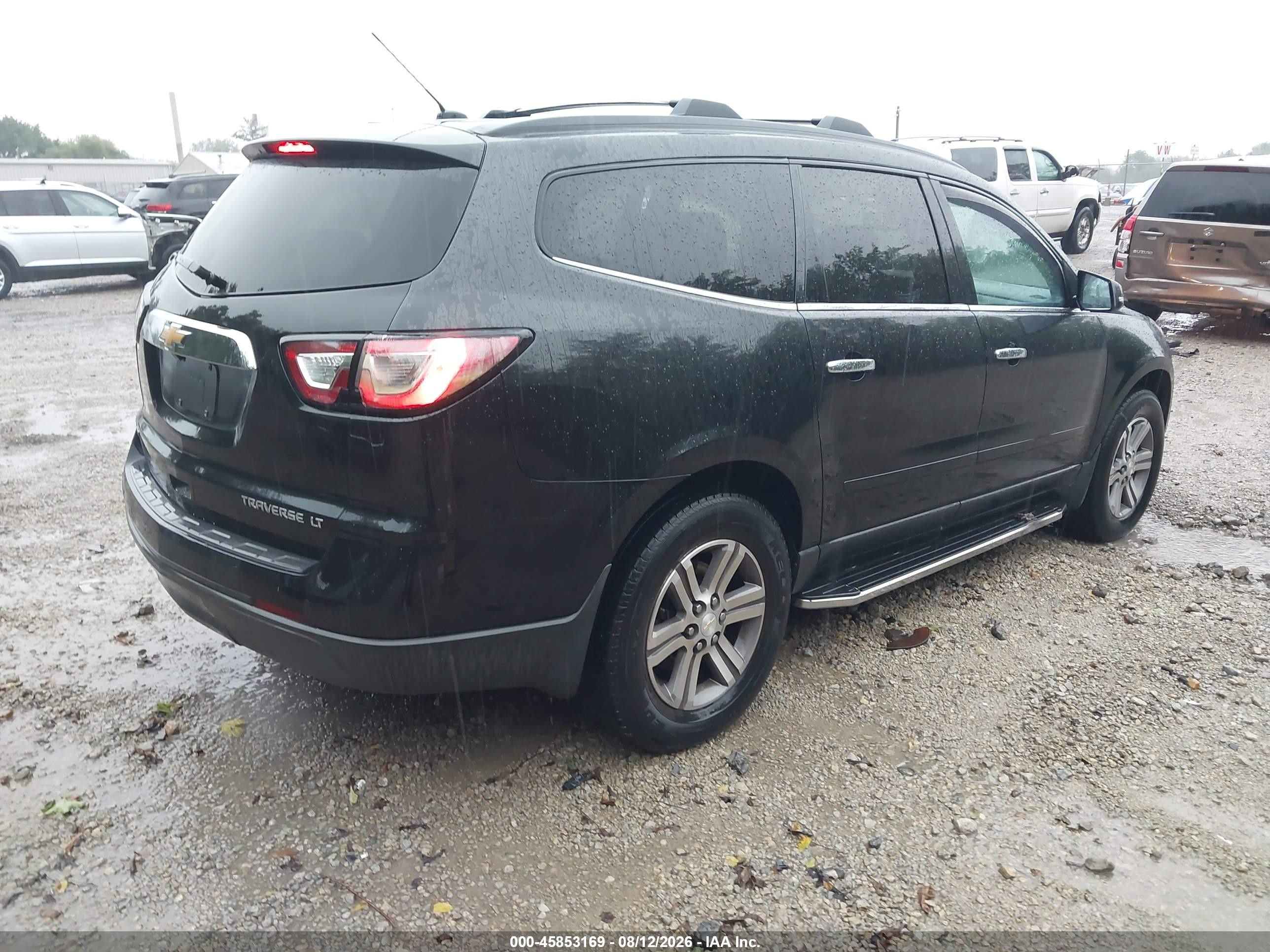 2015 Chevrolet Traverse Lt Black vin: 1GNKVGKD3FJ290327