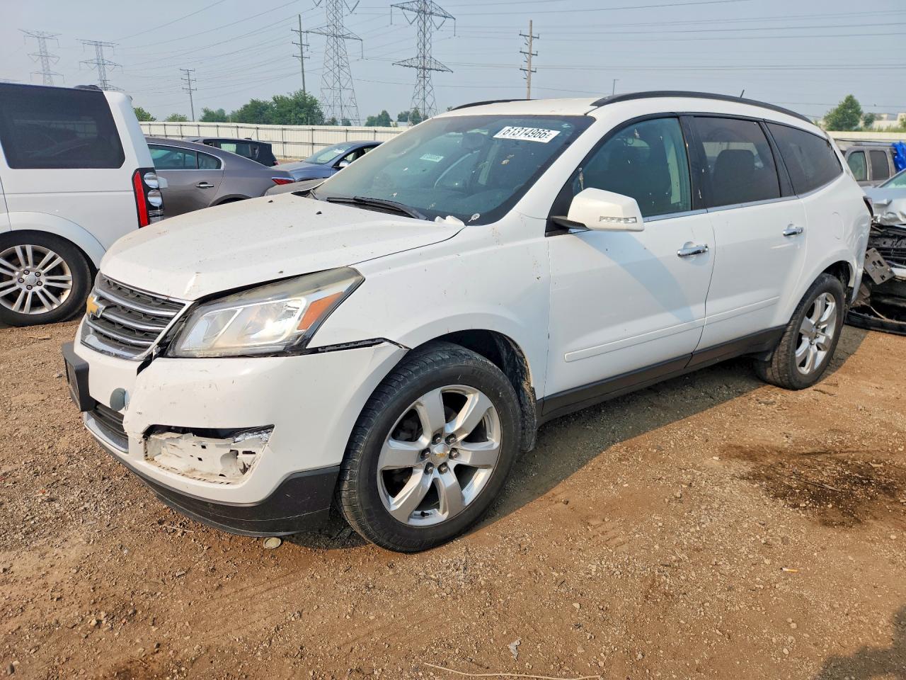 2017 Chevrolet Traverse Lt White vin: 1GNKVGKD3HJ264202