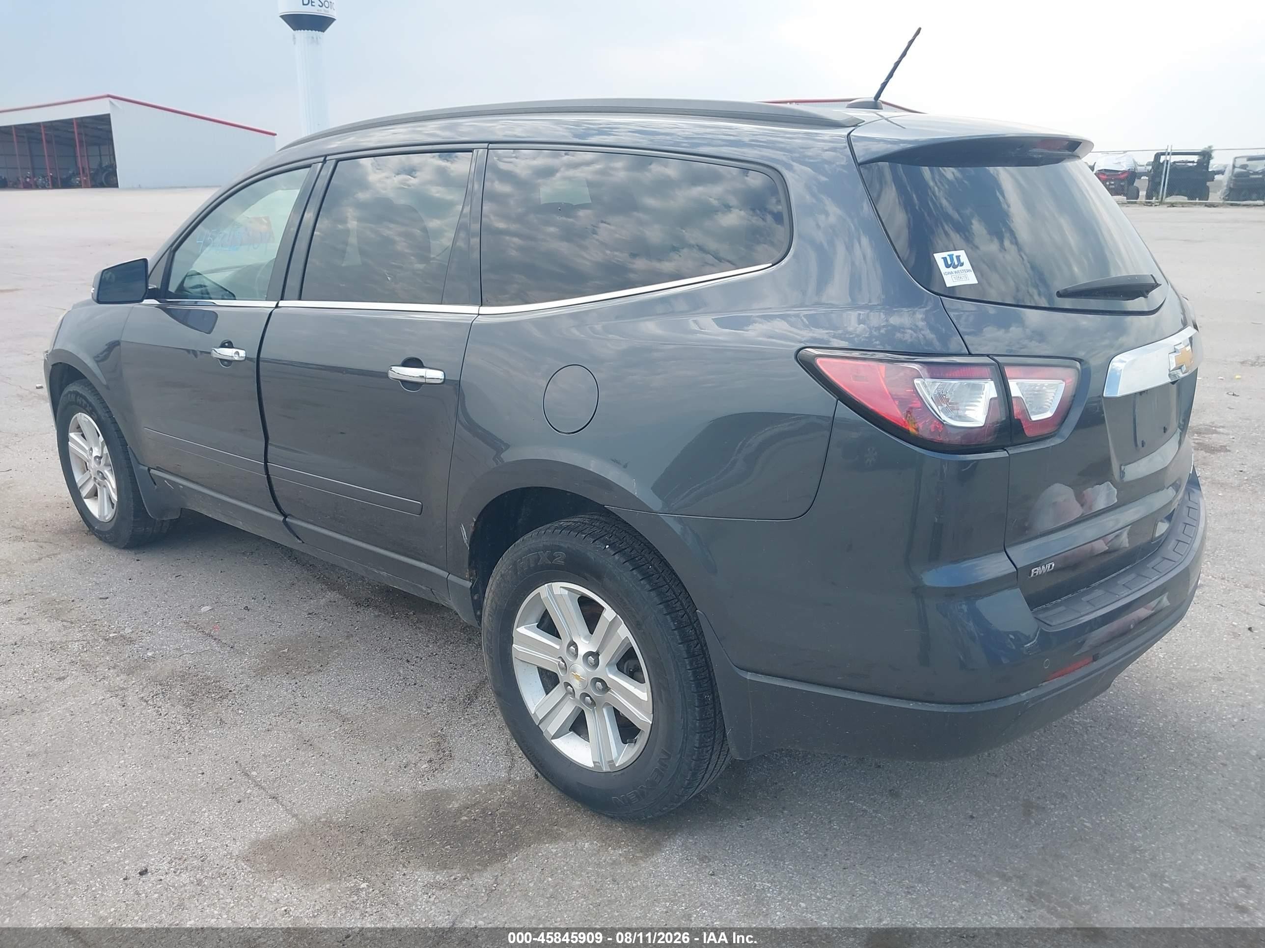 2013 Chevrolet Traverse Lt Gray vin: 1GNKVGKD4DJ196440