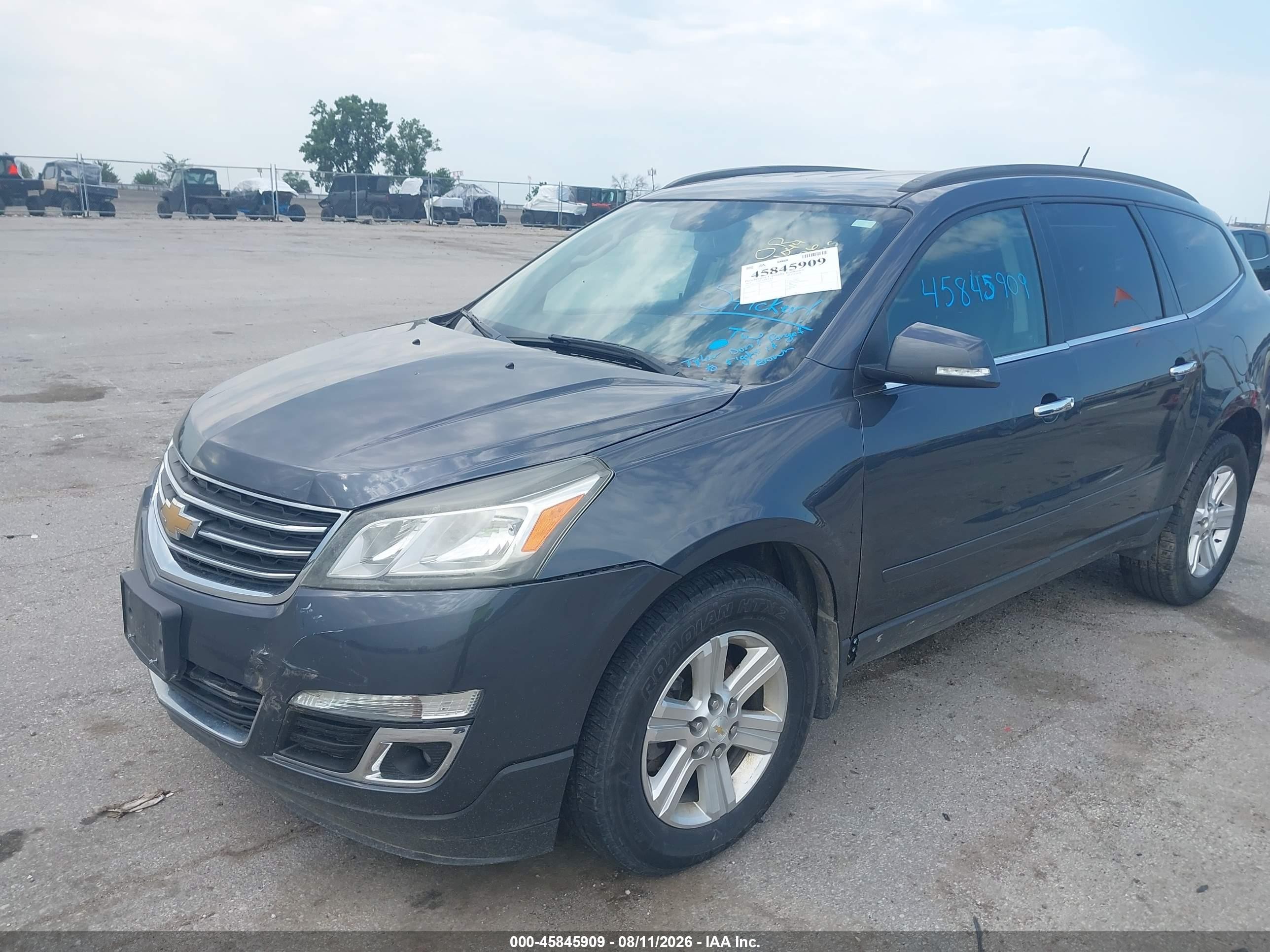 2013 Chevrolet Traverse Lt Gray vin: 1GNKVGKD4DJ196440