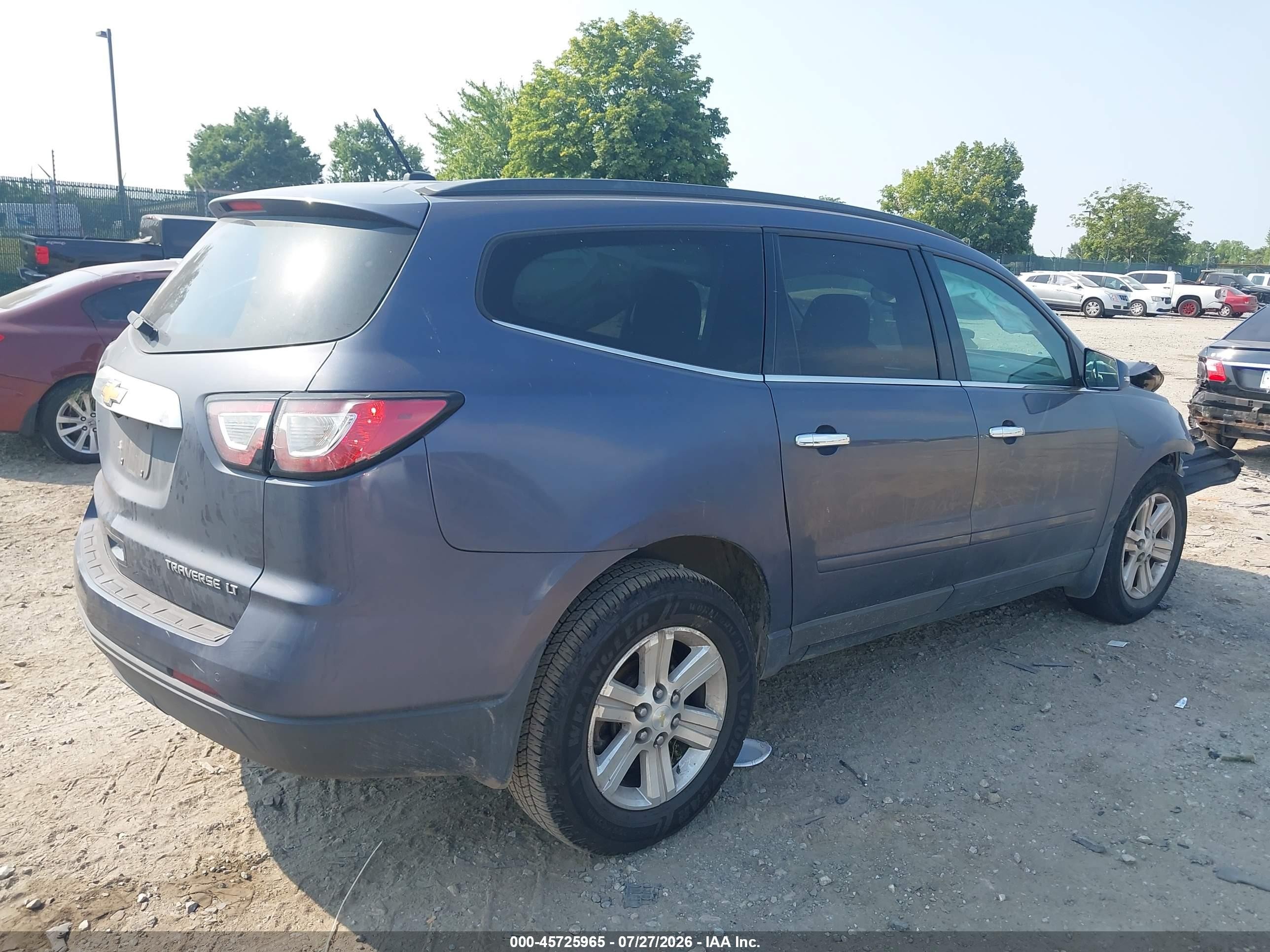 2014 Chevrolet Traverse 1lt Blue vin: 1GNKVGKD4EJ324628