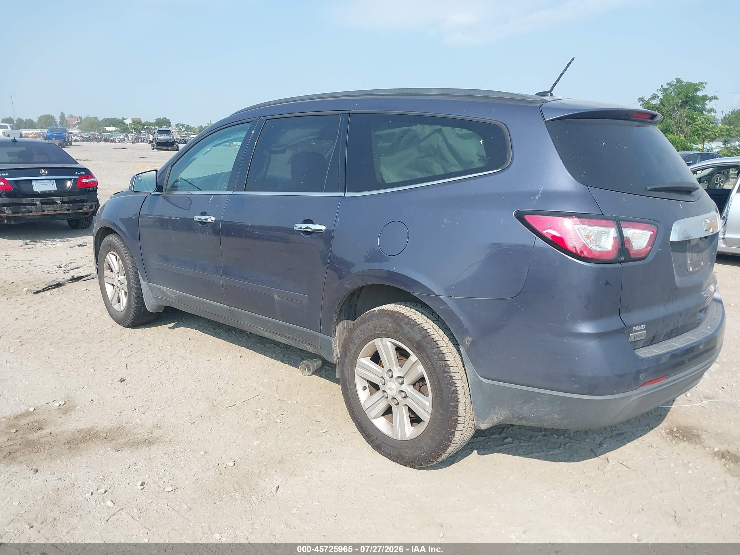 2014 Chevrolet Traverse 1lt Blue vin: 1GNKVGKD4EJ324628