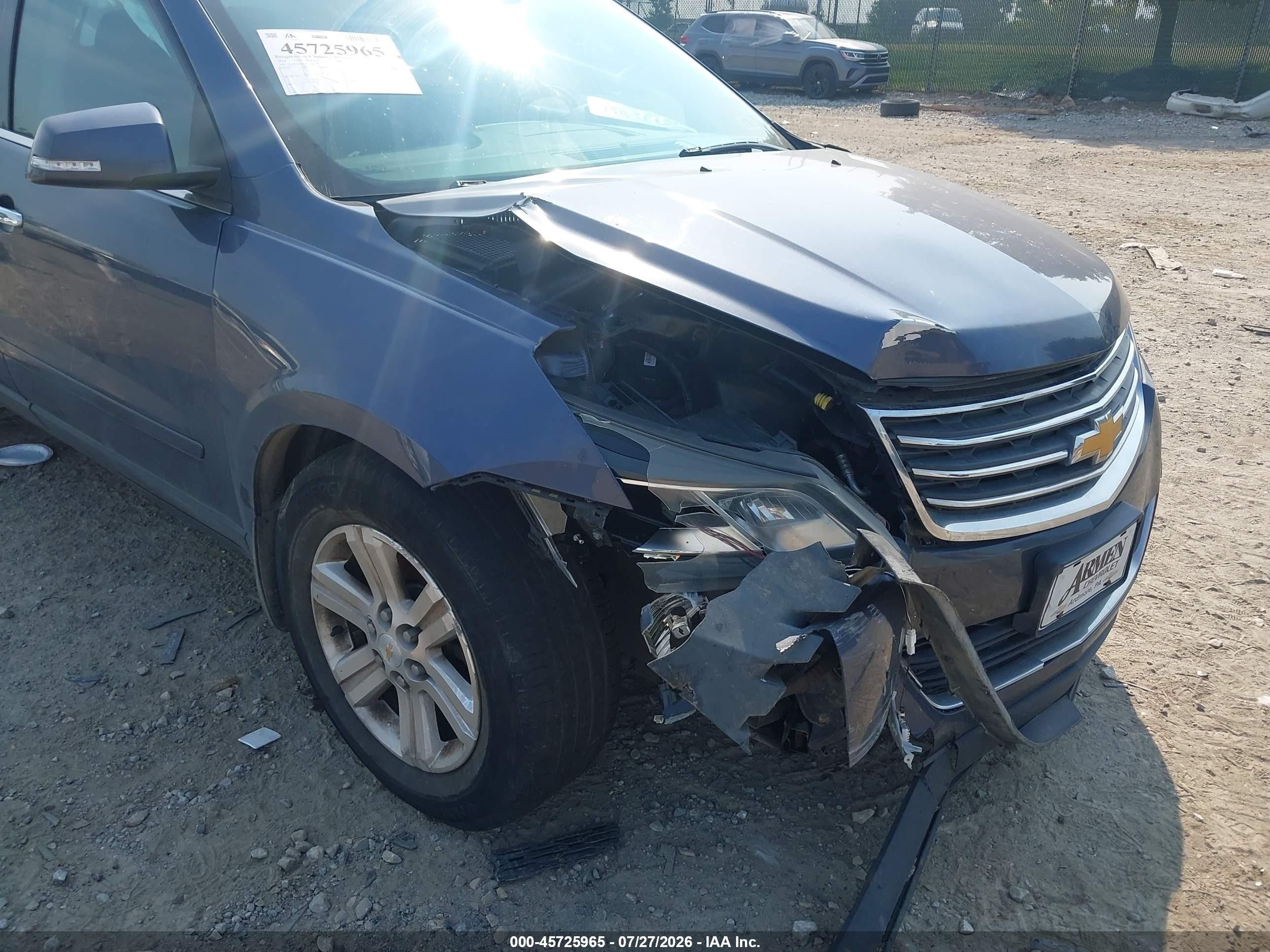 2014 Chevrolet Traverse 1lt Blue vin: 1GNKVGKD4EJ324628