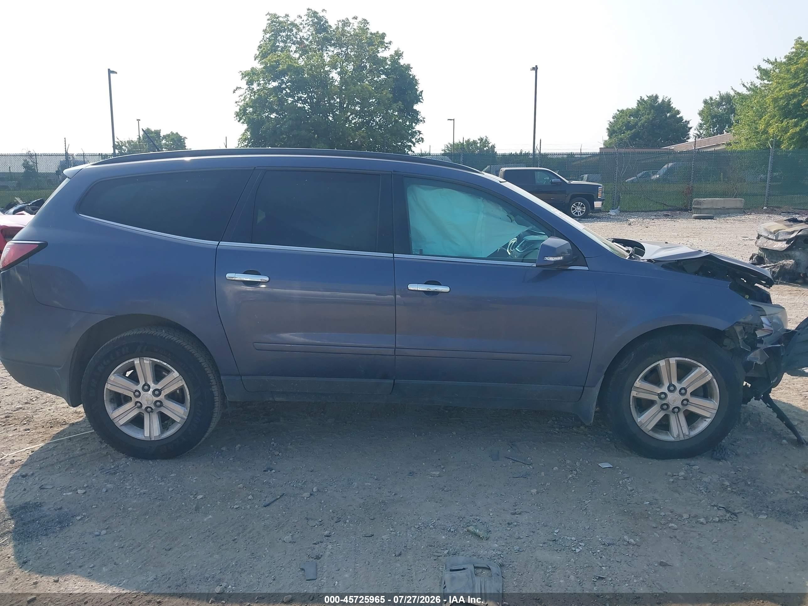 2014 Chevrolet Traverse 1lt Blue vin: 1GNKVGKD4EJ324628