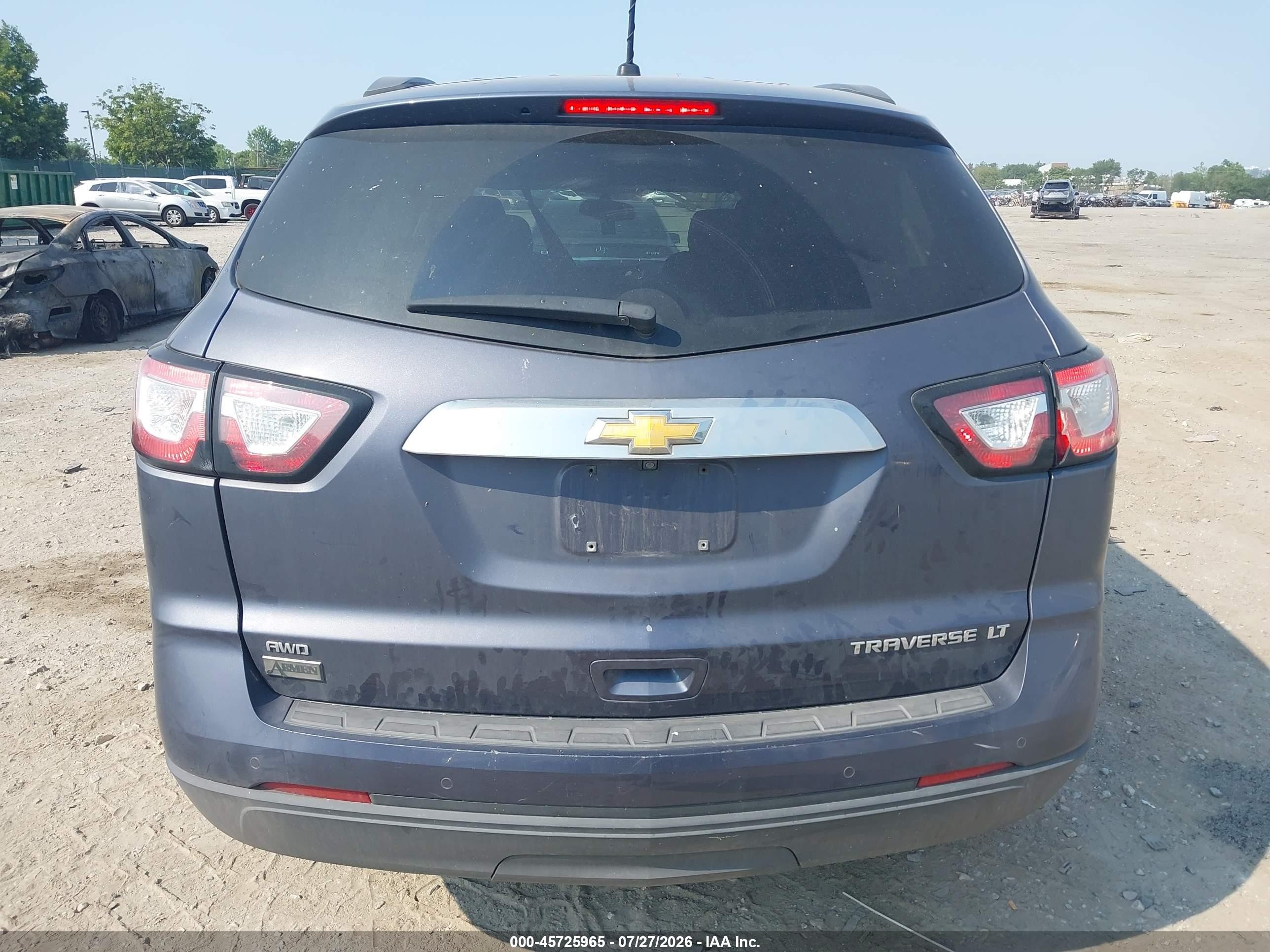2014 Chevrolet Traverse 1lt Blue vin: 1GNKVGKD4EJ324628