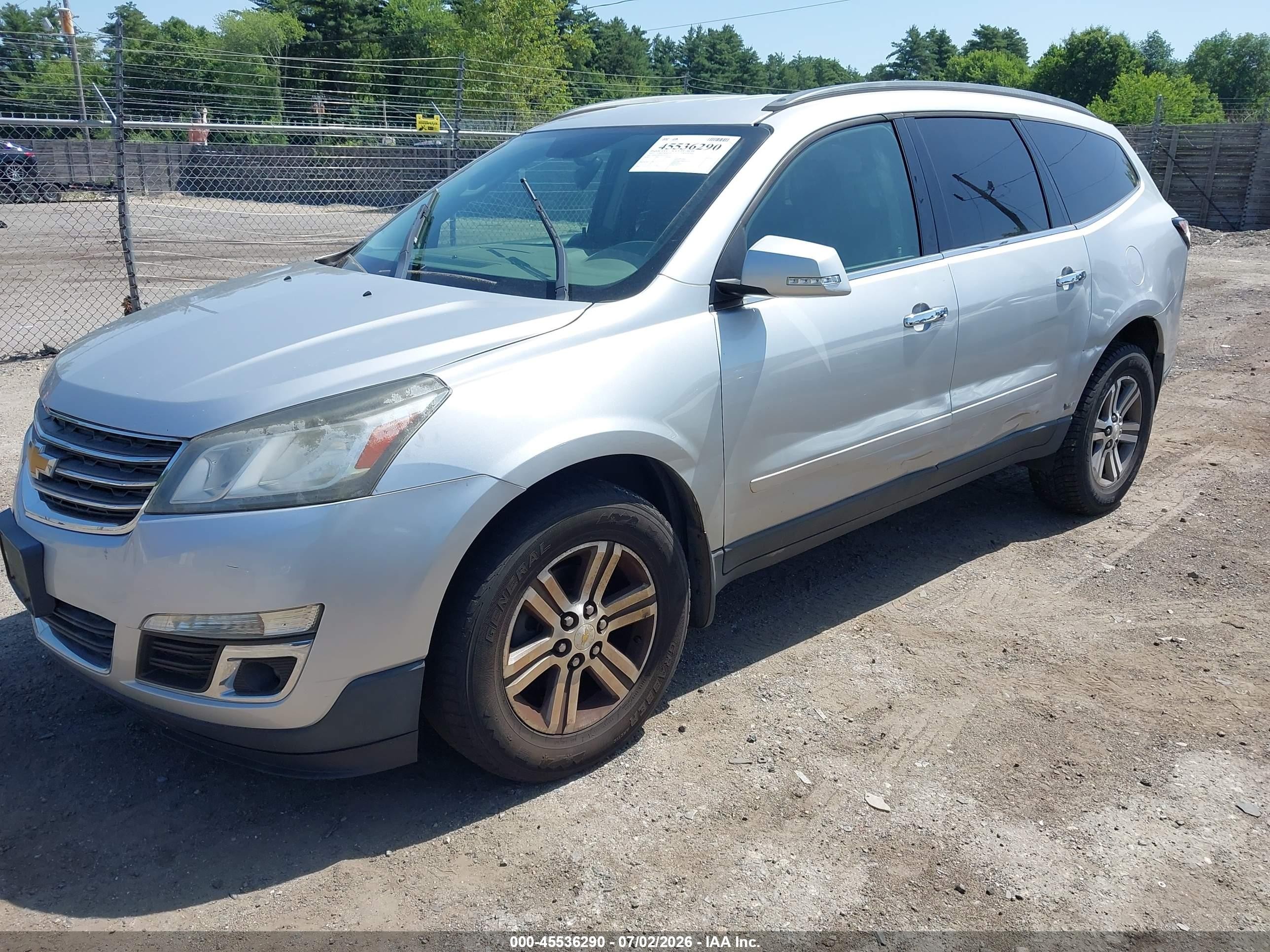 2015 Chevrolet Traverse 1lt Gray vin: 1GNKVGKD4FJ144194