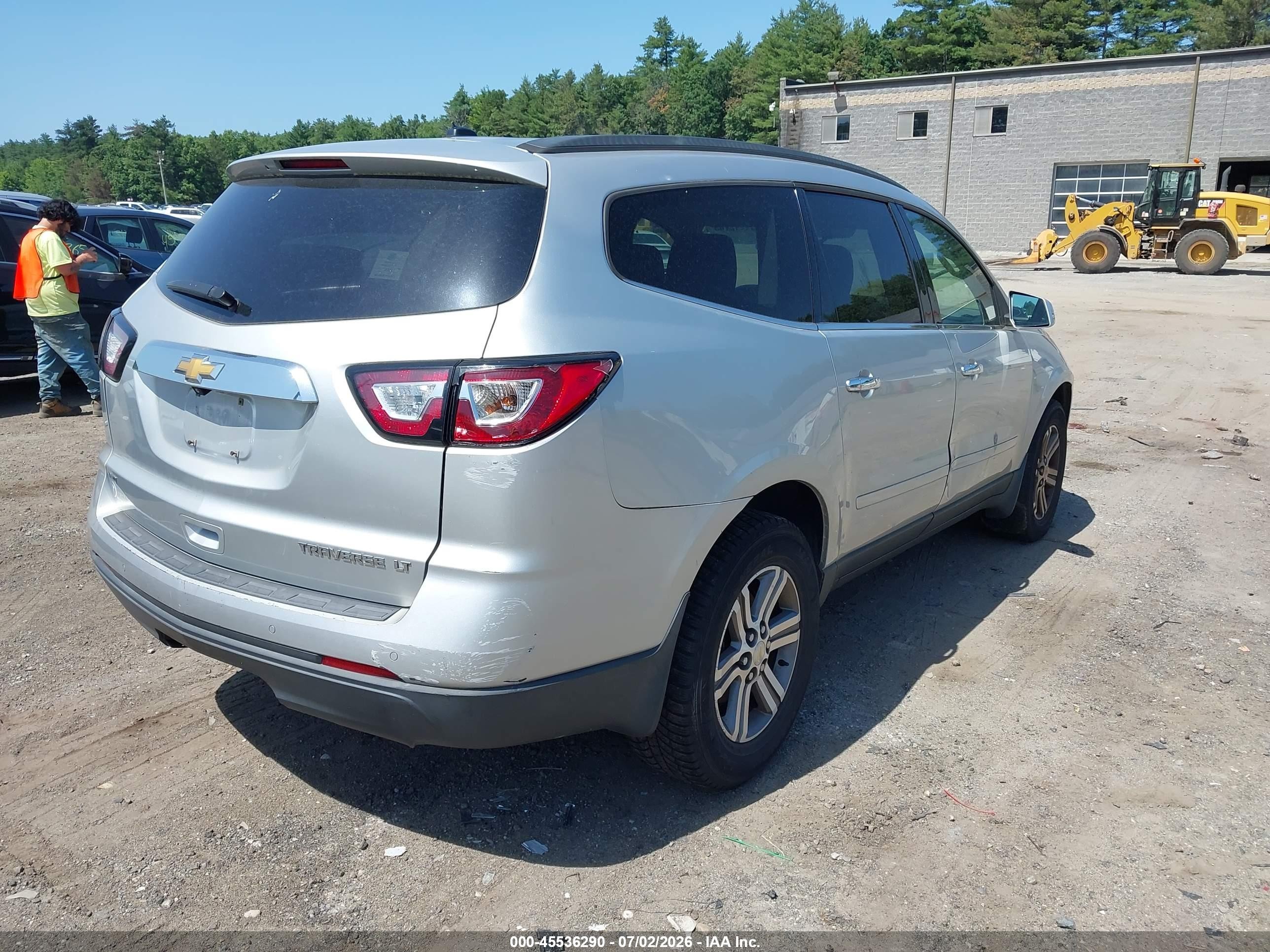 2015 Chevrolet Traverse 1lt Gray vin: 1GNKVGKD4FJ144194