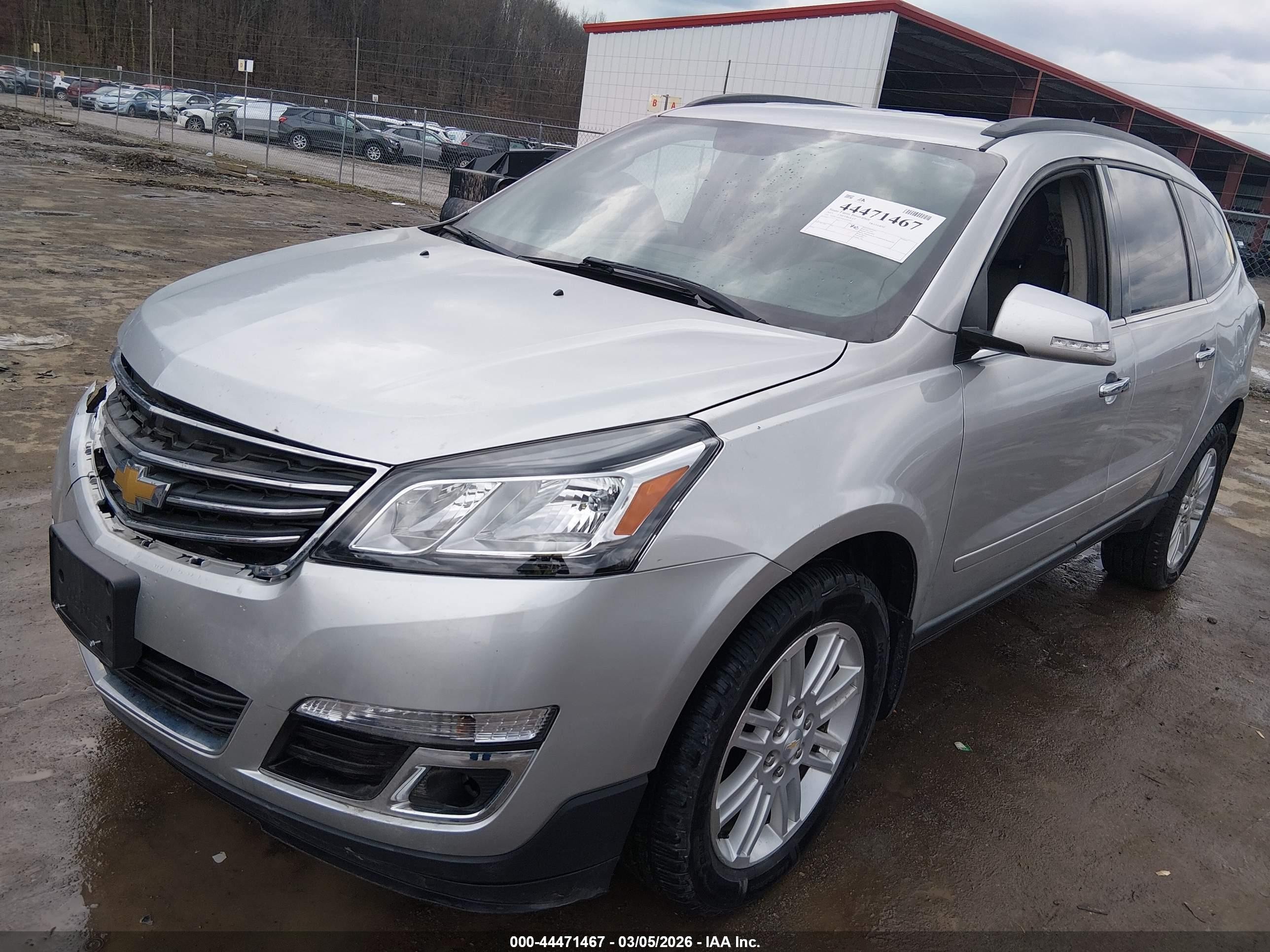 2015 Chevrolet Traverse 1lt Silver vin: 1GNKVGKD4FJ192195