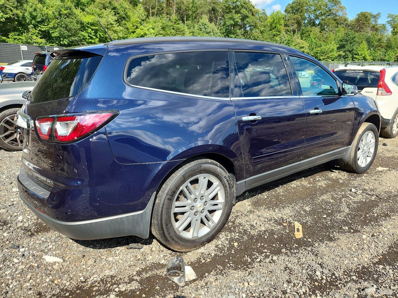 2015 Chevrolet Traverse Lt Синий vin: 1GNKVGKD4FJ321634