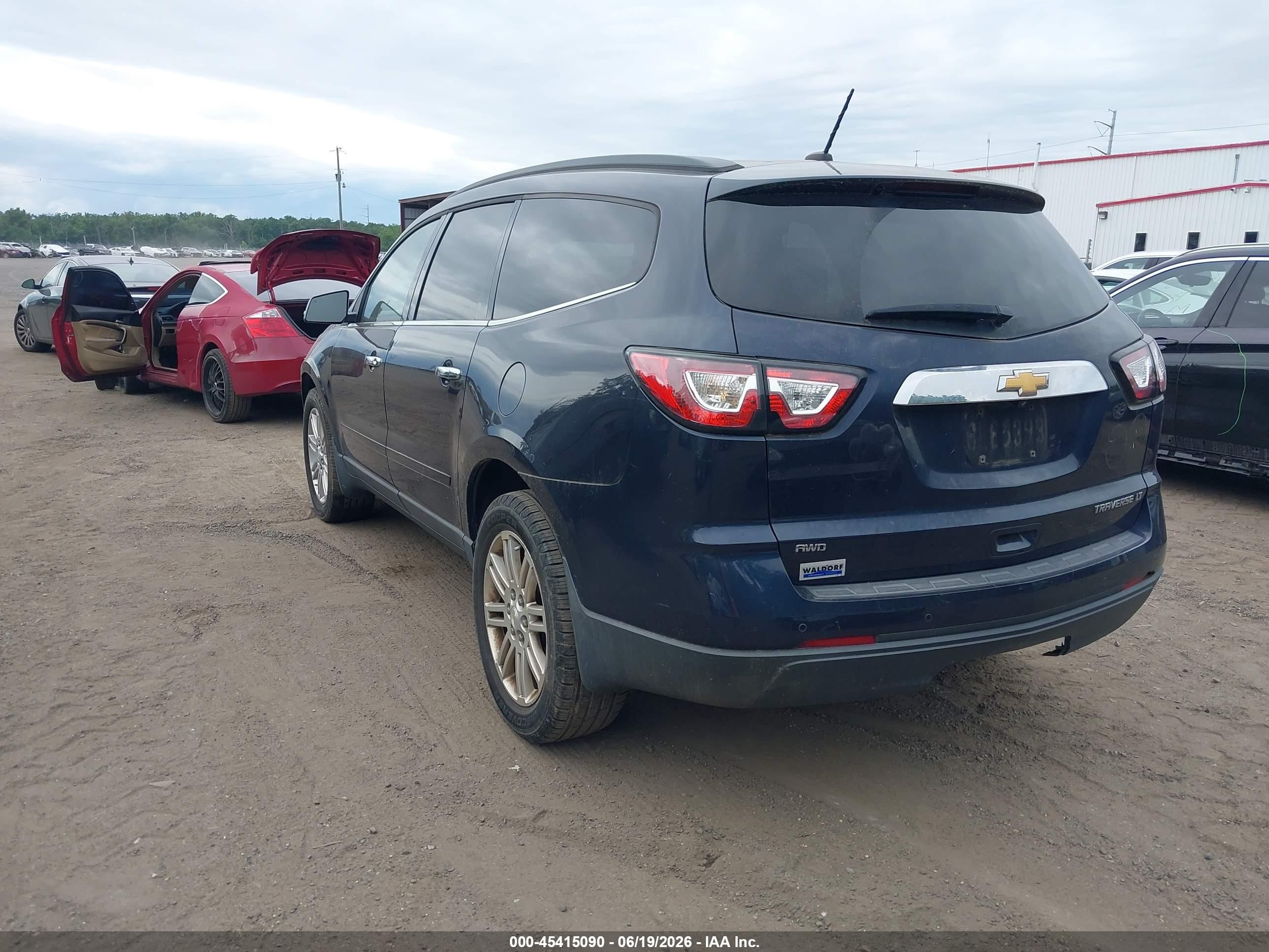 2015 Chevrolet Traverse 1lt Blue vin: 1GNKVGKD4FJ349398