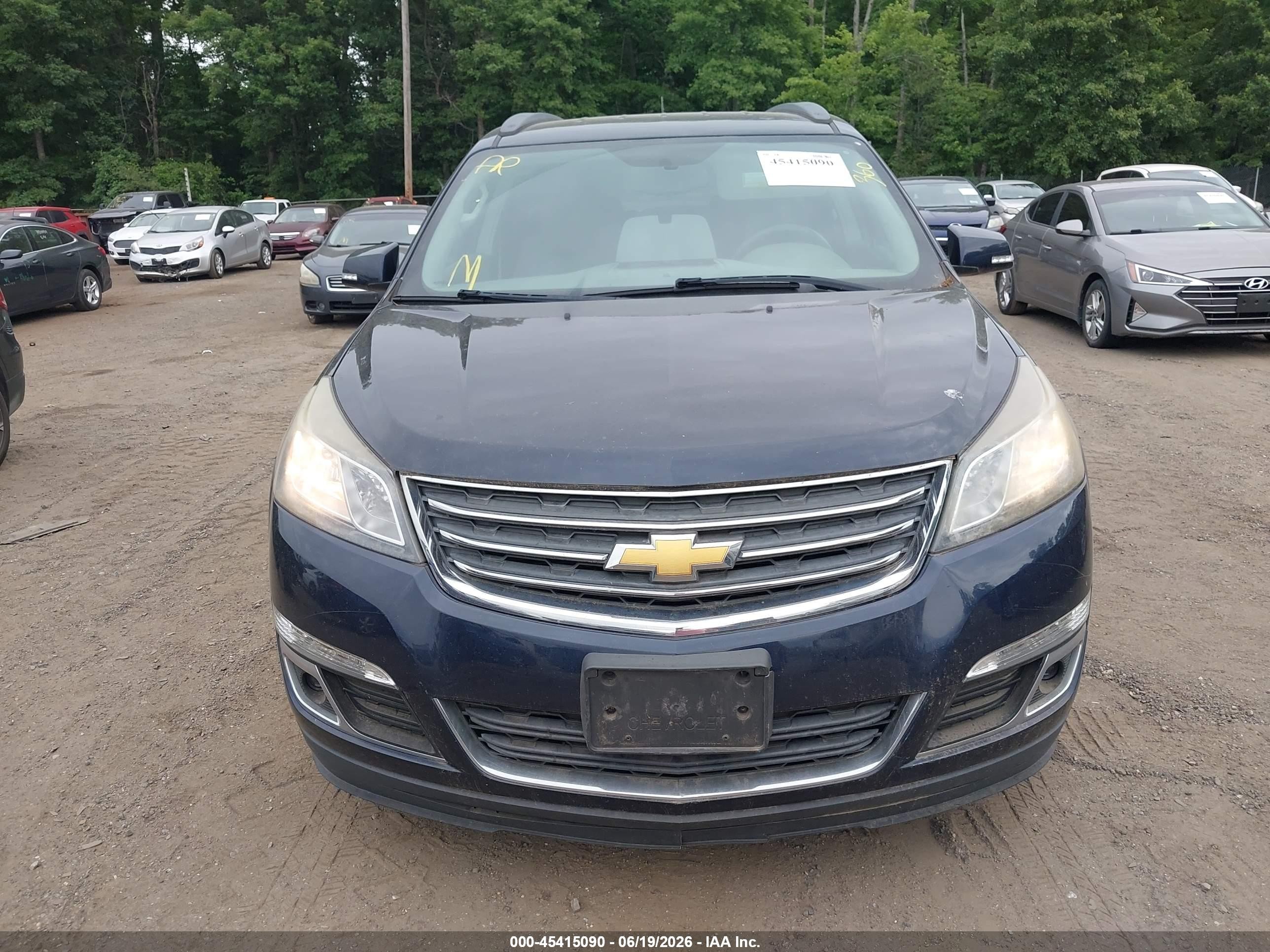 2015 Chevrolet Traverse 1lt Blue vin: 1GNKVGKD4FJ349398