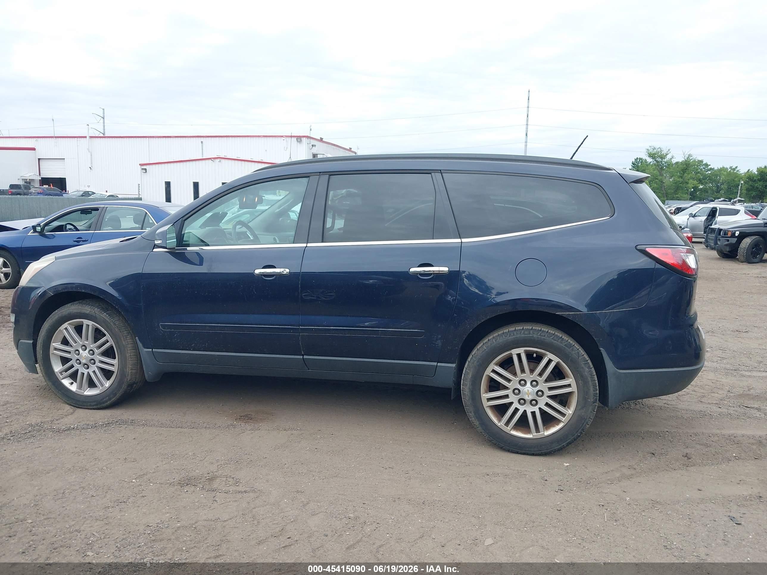 2015 Chevrolet Traverse 1lt Blue vin: 1GNKVGKD4FJ349398