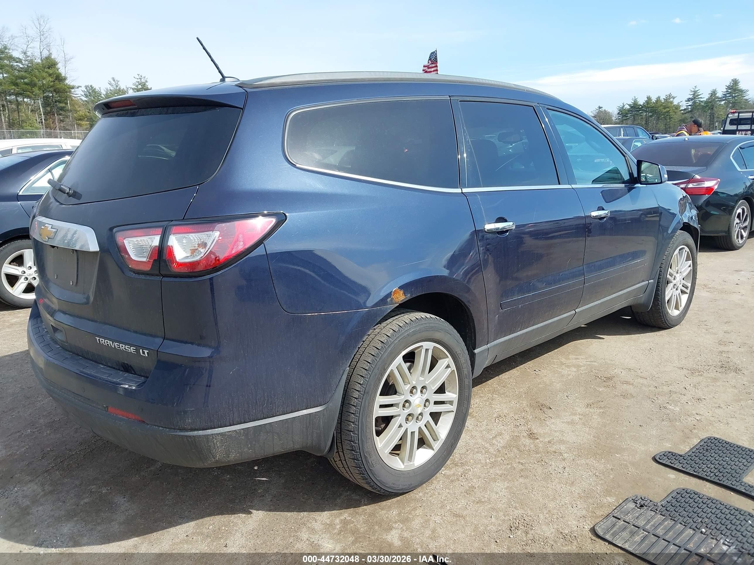 2015 Chevrolet Traverse 1lt Blue vin: 1GNKVGKD4FJ374902