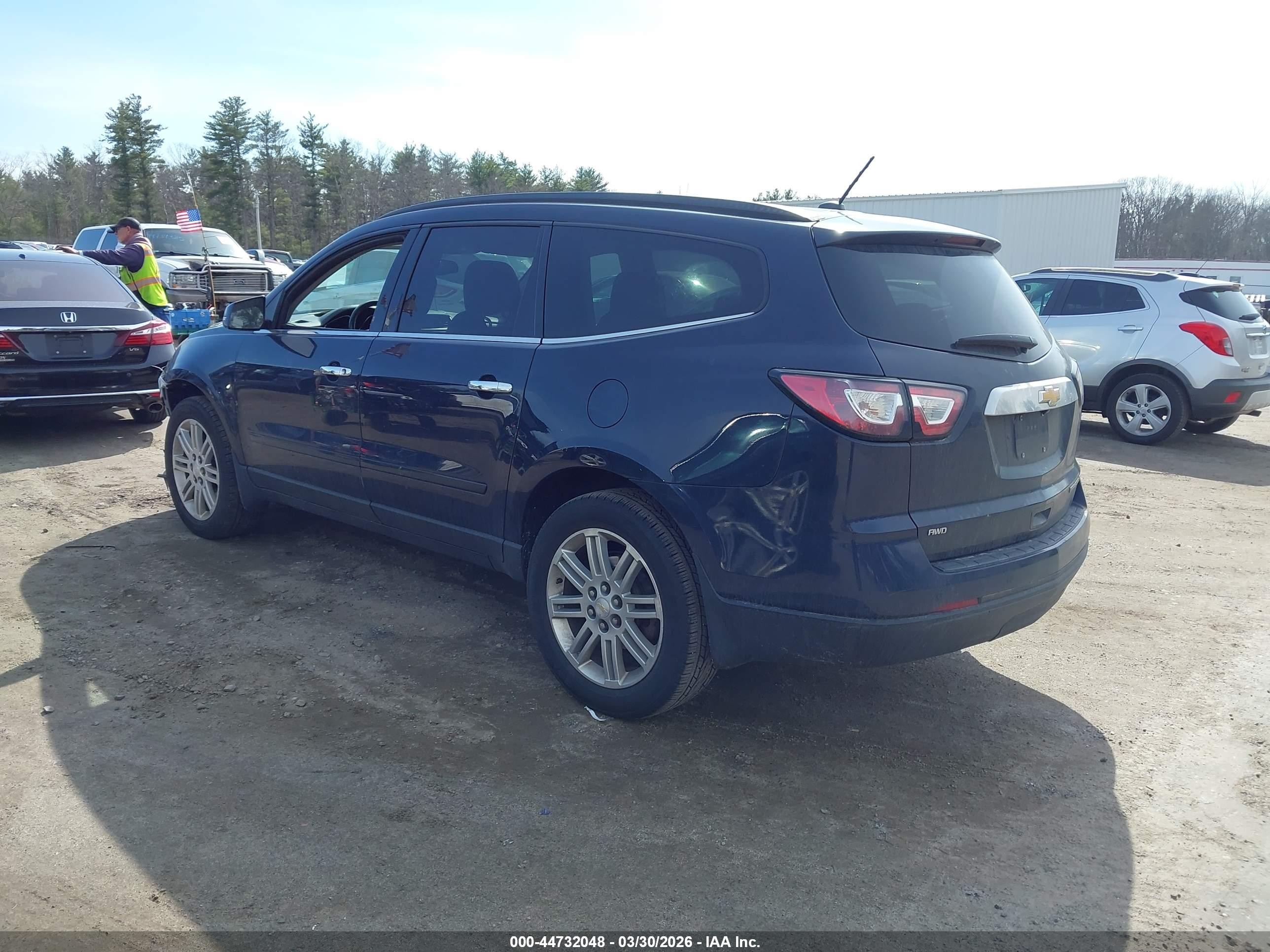 2015 Chevrolet Traverse 1lt Blue vin: 1GNKVGKD4FJ374902