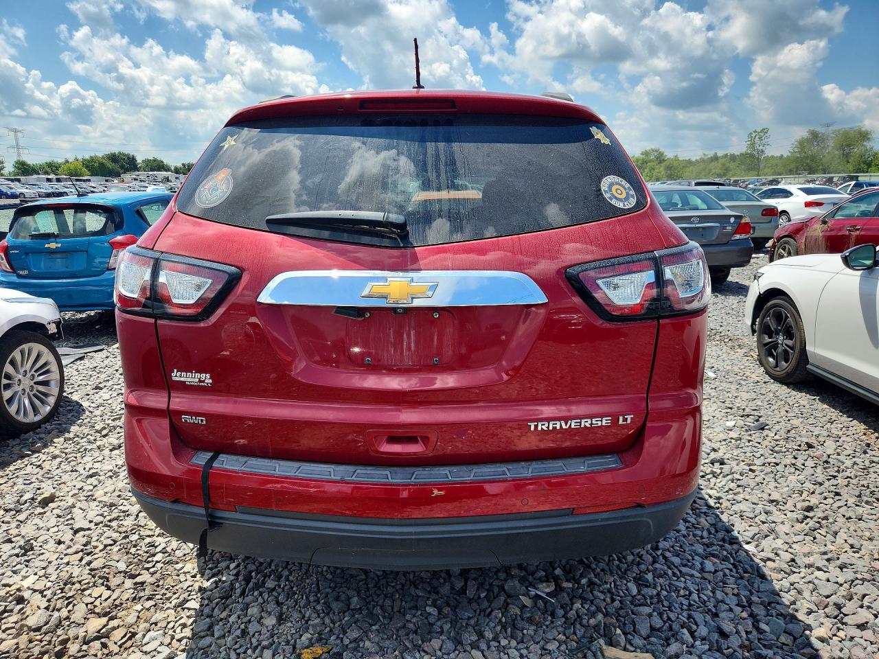 2014 Chevrolet Traverse Lt Burgundy vin: 1GNKVGKD5EJ104849