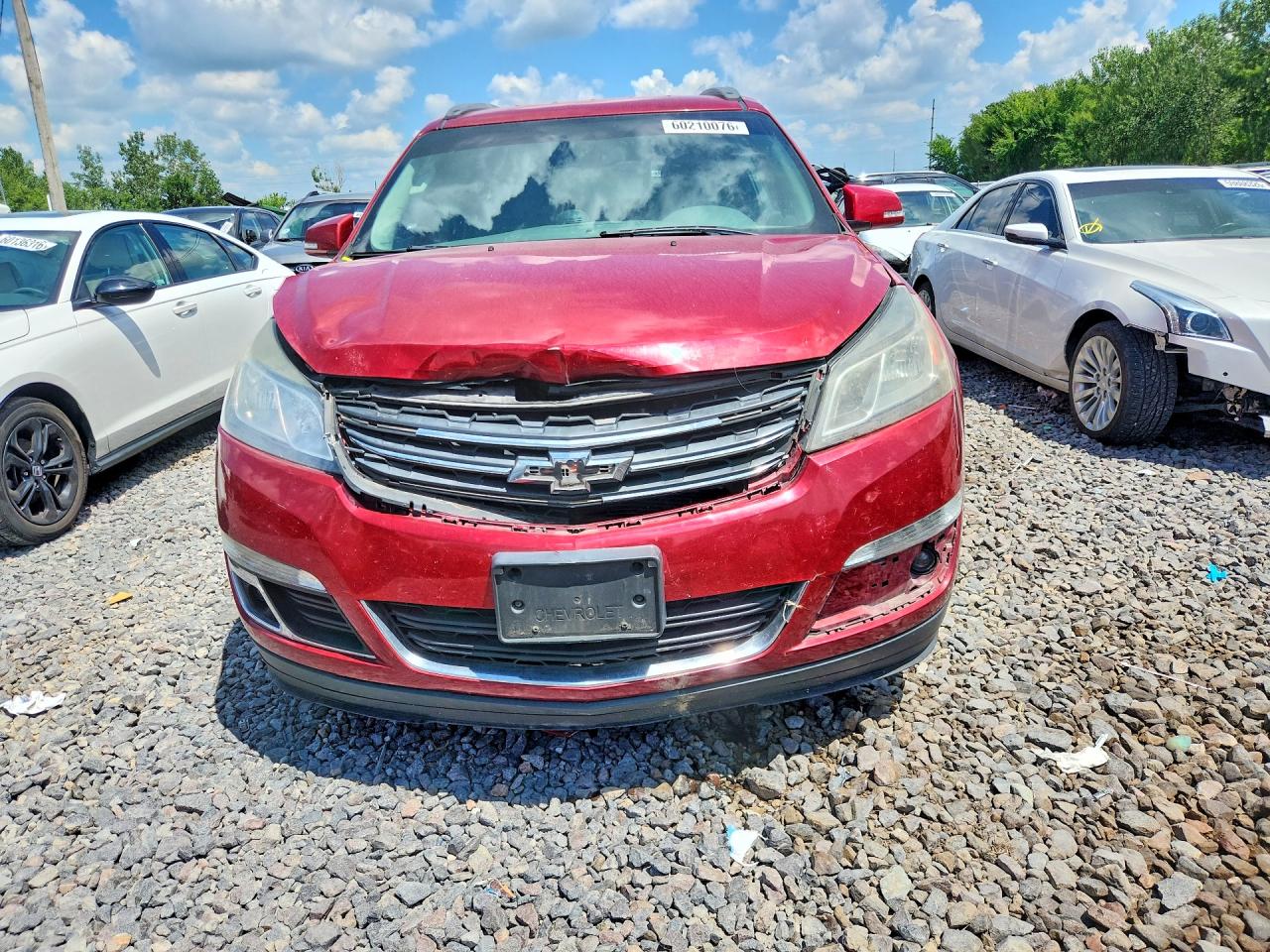 2014 Chevrolet Traverse Lt Burgundy vin: 1GNKVGKD5EJ104849