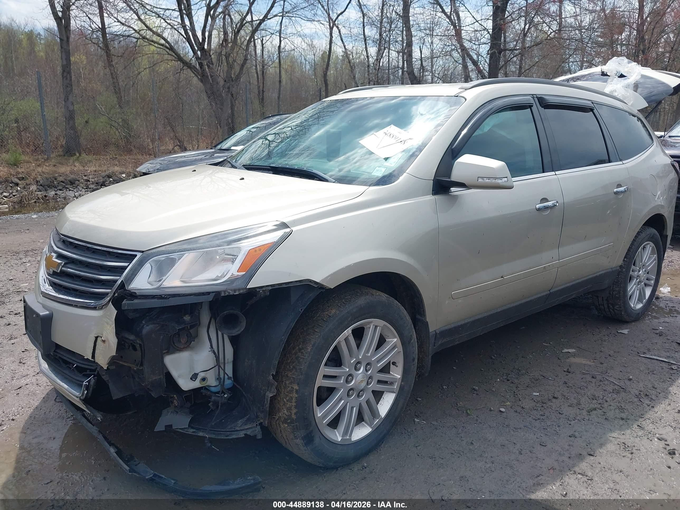 2014 Chevrolet Traverse 1lt Tan vin: 1GNKVGKD5EJ126771