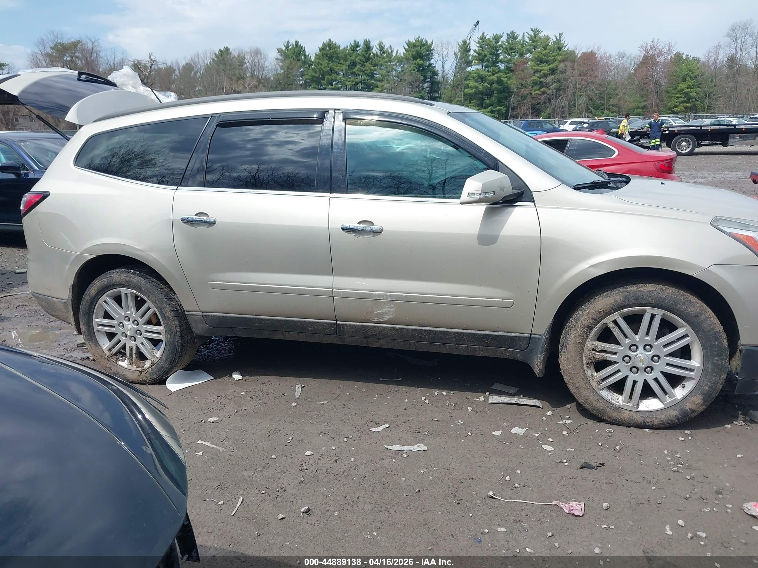 2014 Chevrolet Traverse 1lt Tan vin: 1GNKVGKD5EJ126771