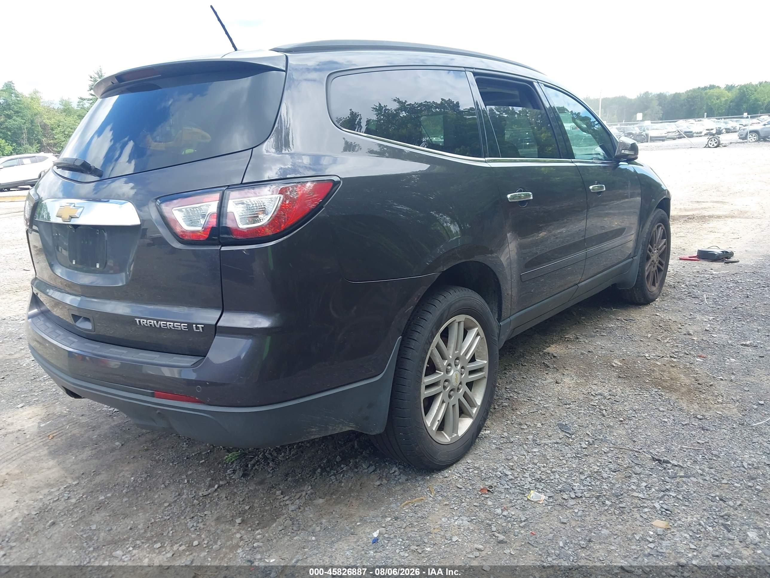 2015 Chevrolet Traverse Lt Серый vin: 1GNKVGKD5FJ119398
