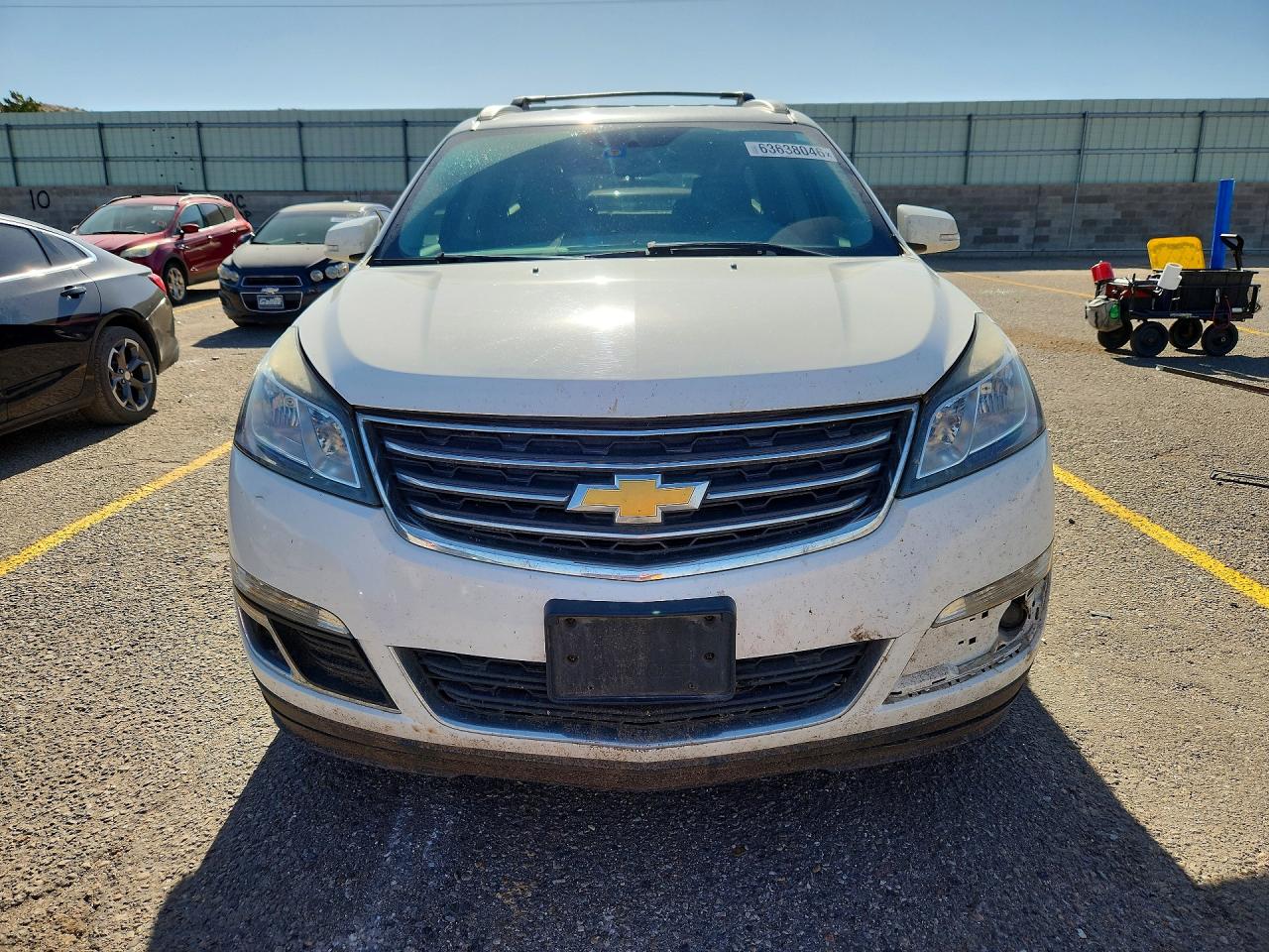 2015 Chevrolet Traverse Lt White vin: 1GNKVGKD5FJ275862