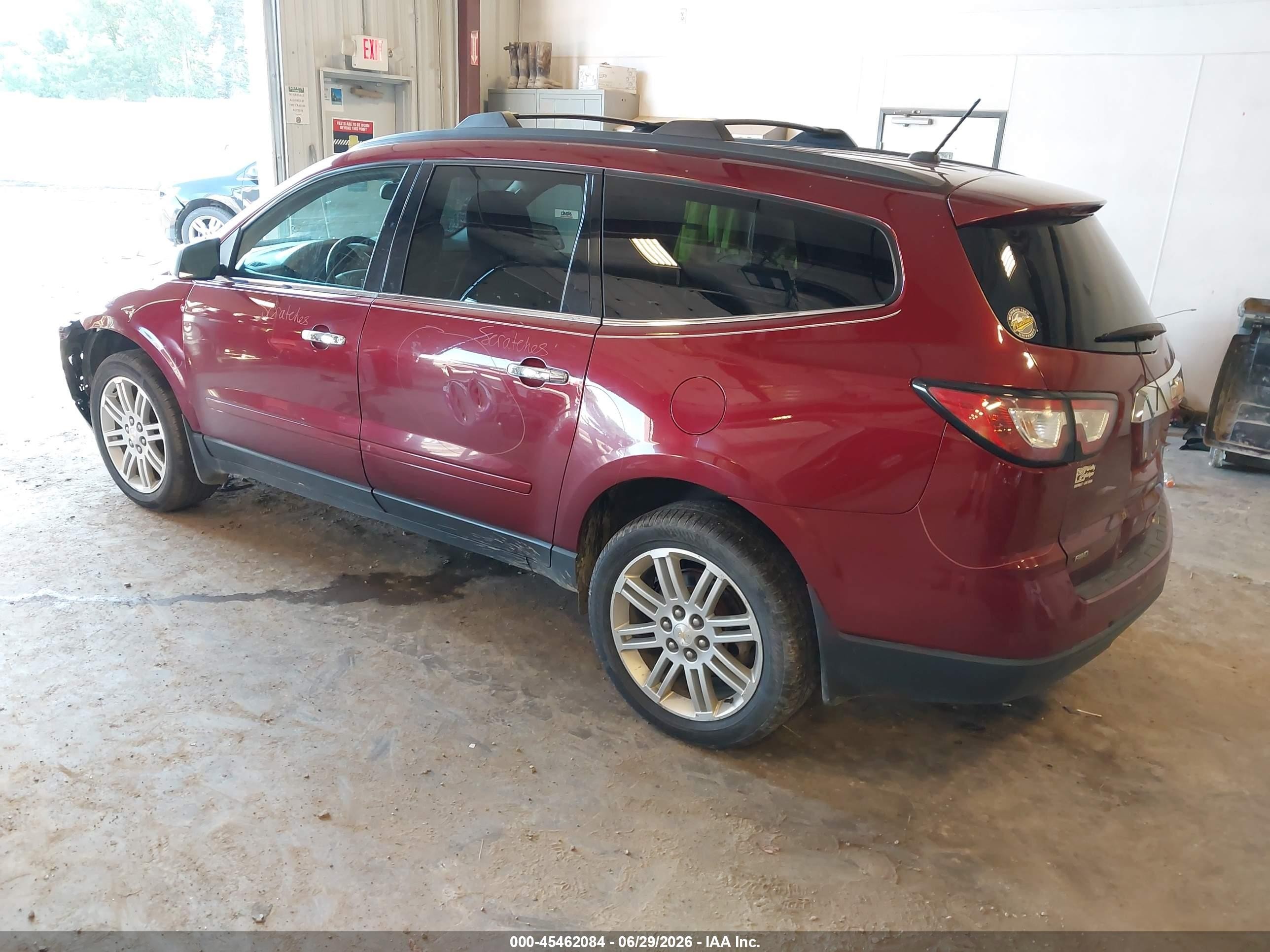 2015 Chevrolet Traverse Lt Red vin: 1GNKVGKD5FJ339639