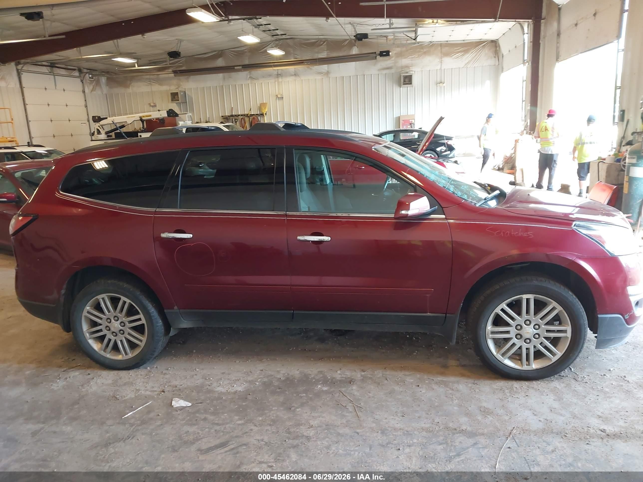 2015 Chevrolet Traverse Lt Red vin: 1GNKVGKD5FJ339639