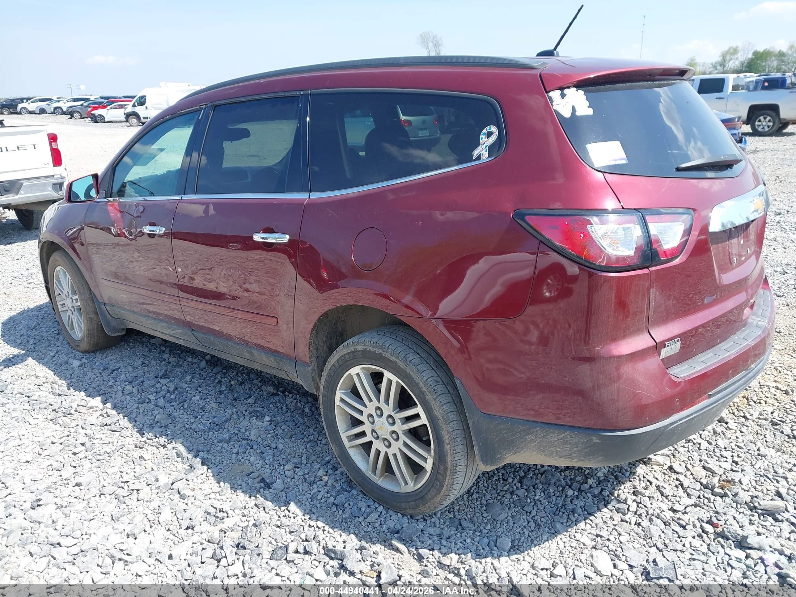 2015 Chevrolet Traverse 1lt Red vin: 1GNKVGKD5FJ379591