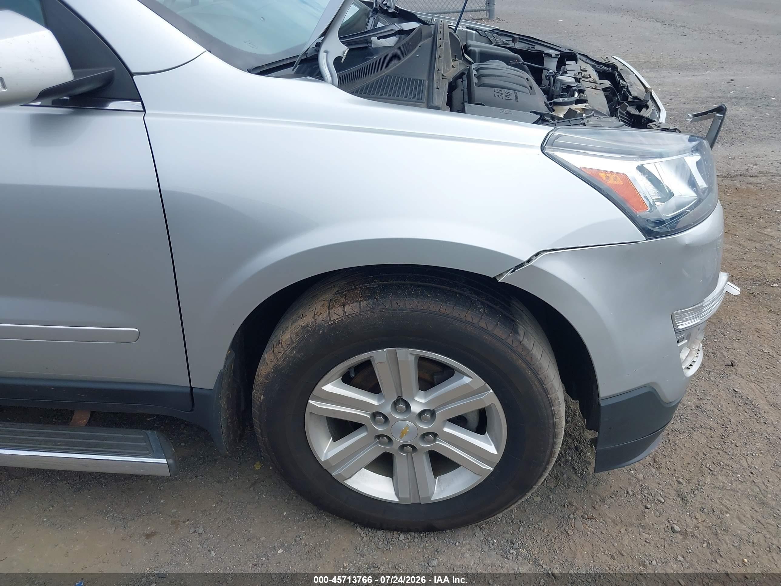 2013 Chevrolet Traverse Lt Silver vin: 1GNKVGKD6DJ269405