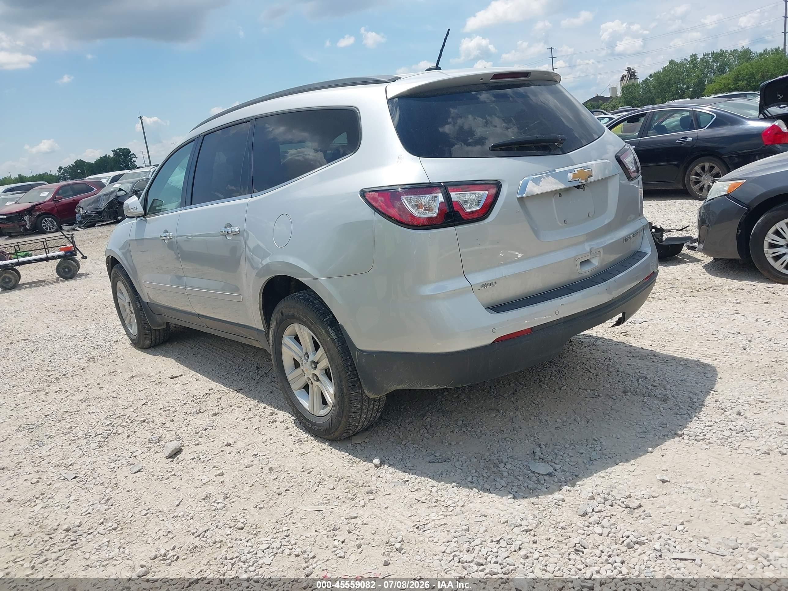 2014 Chevrolet Traverse 1lt Silver vin: 1GNKVGKD6EJ216074