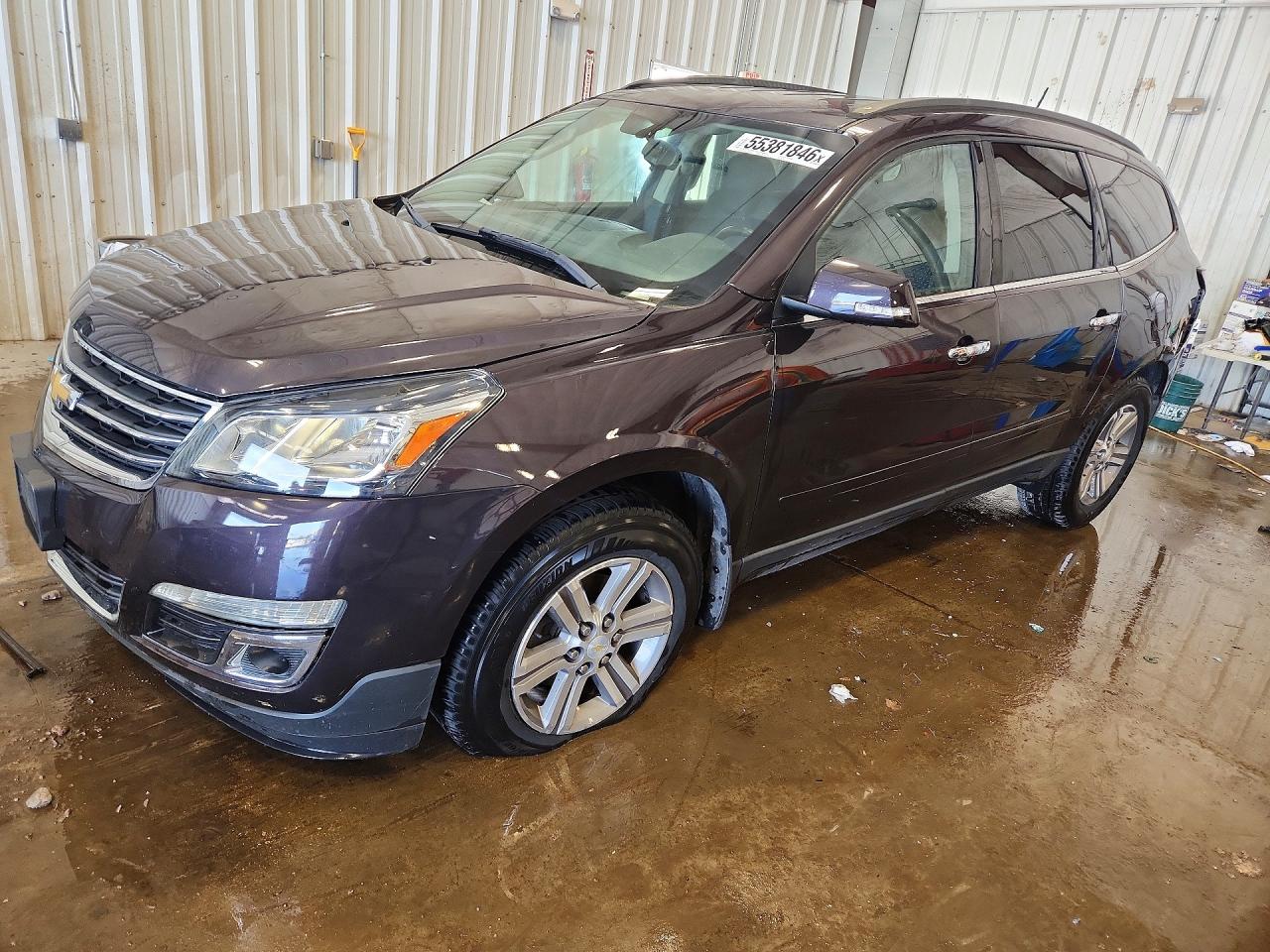 2015 Chevrolet Traverse Lt Purple vin: 1GNKVGKD6FJ143063